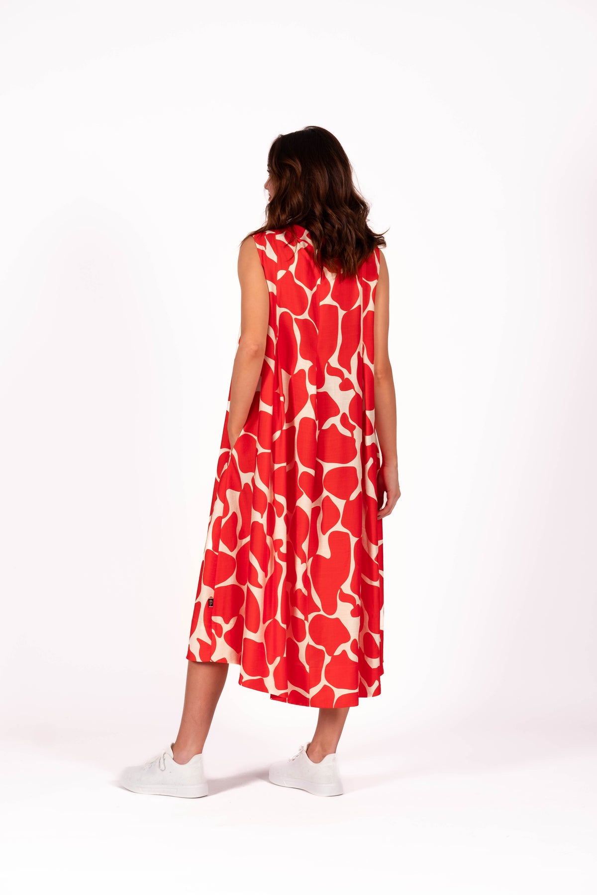 Gelato Dress Sleeveless Lava Persimmon