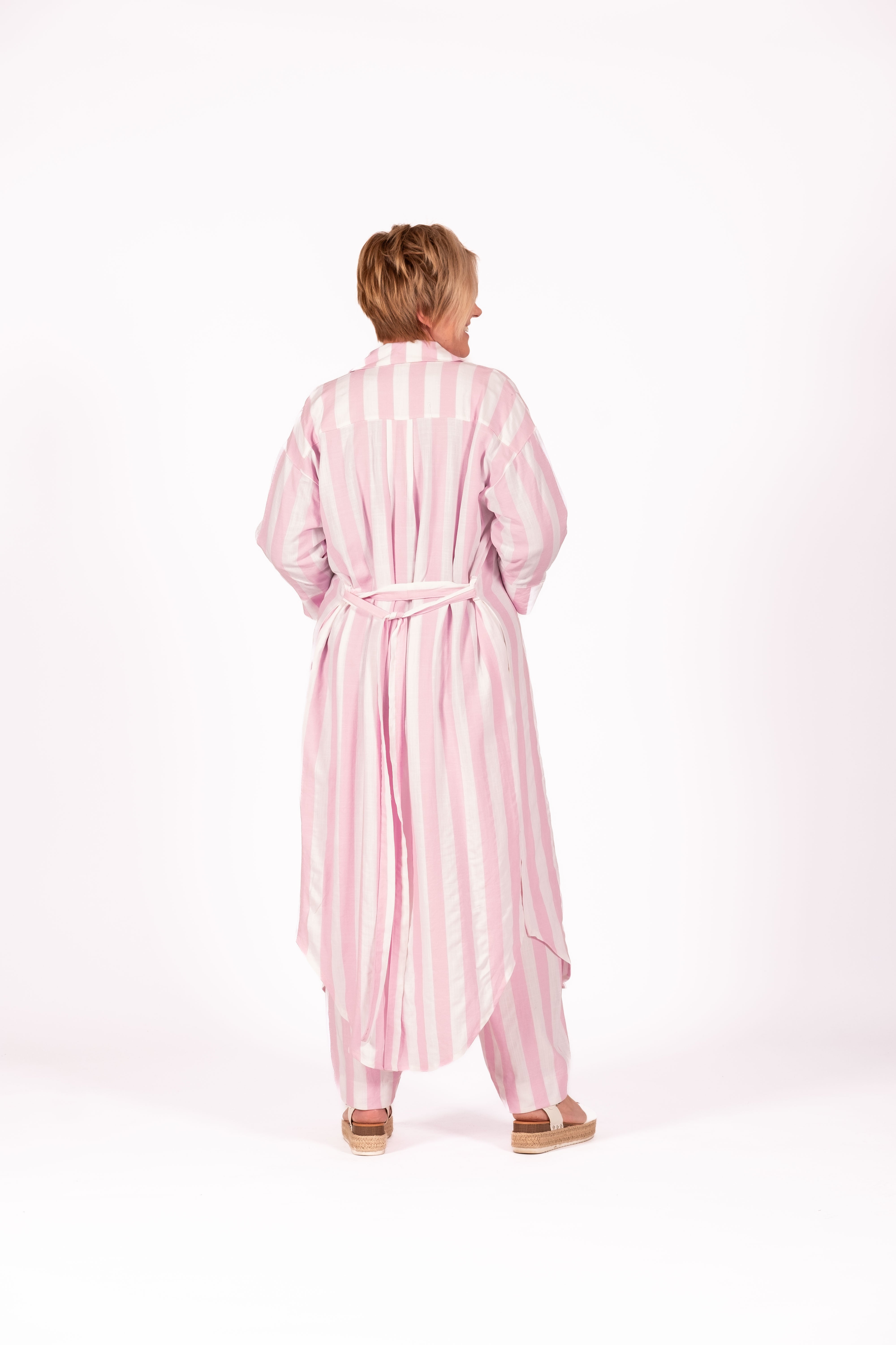Long Shirt Dress Sundae Stripe