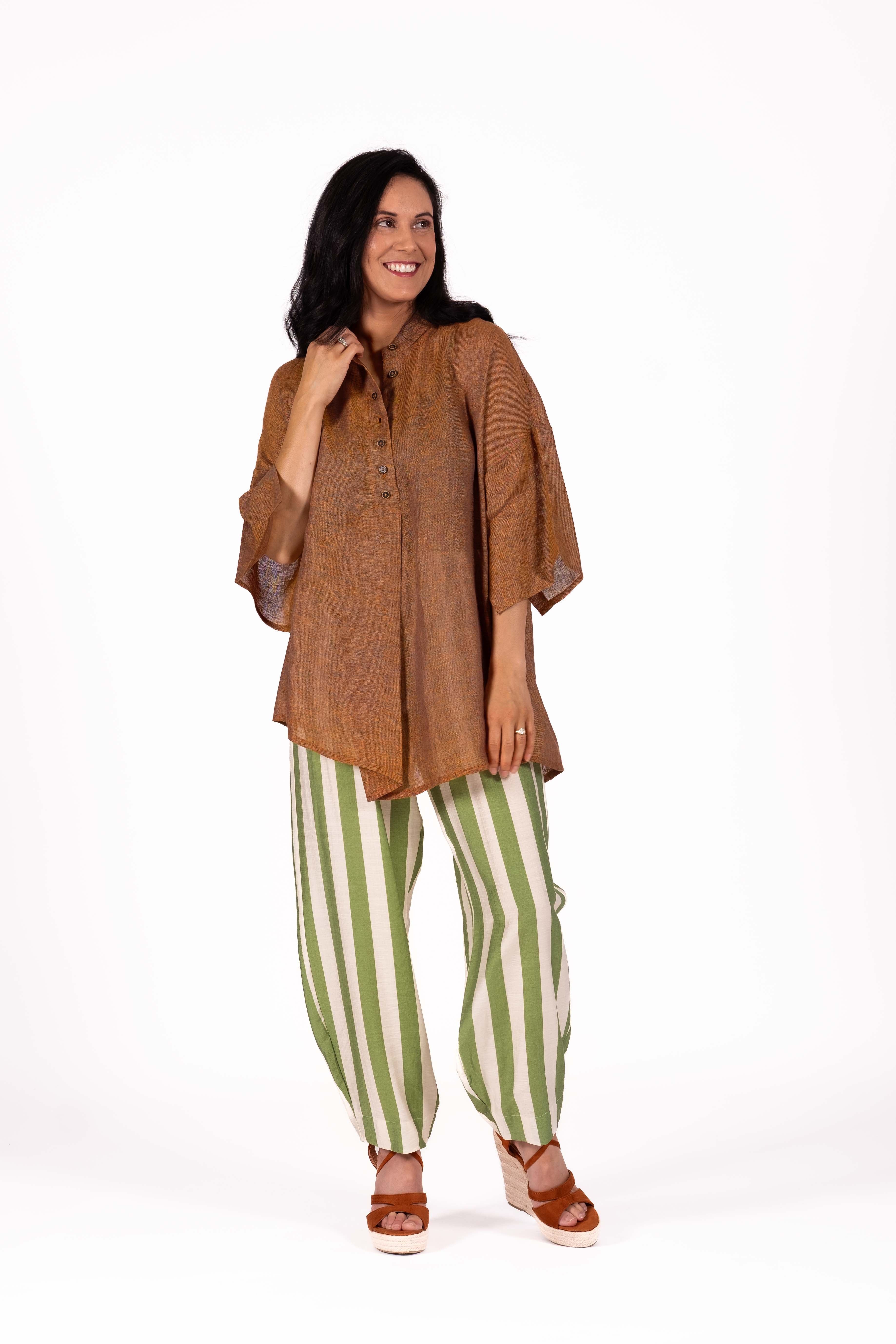 Twilight Pants Lime Stripe