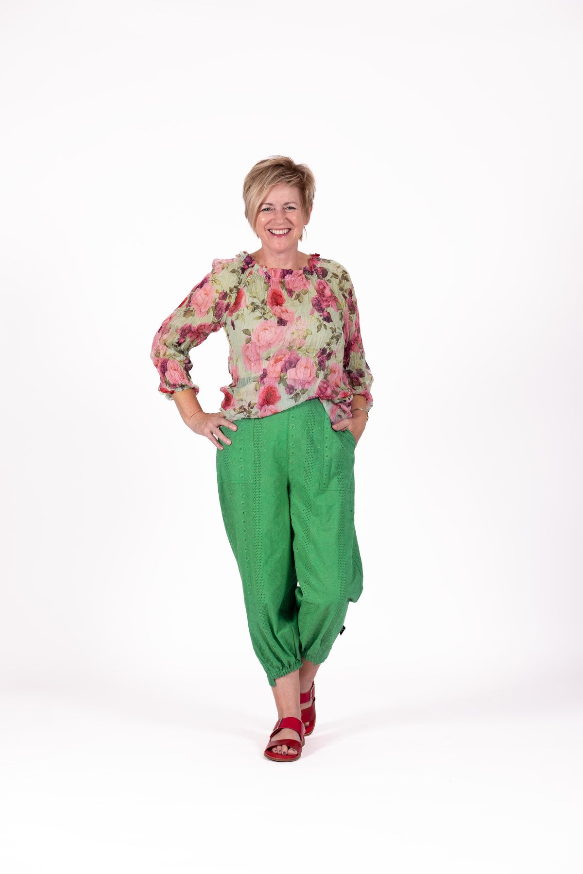 Stitch Pants Anglaise Mint Pop