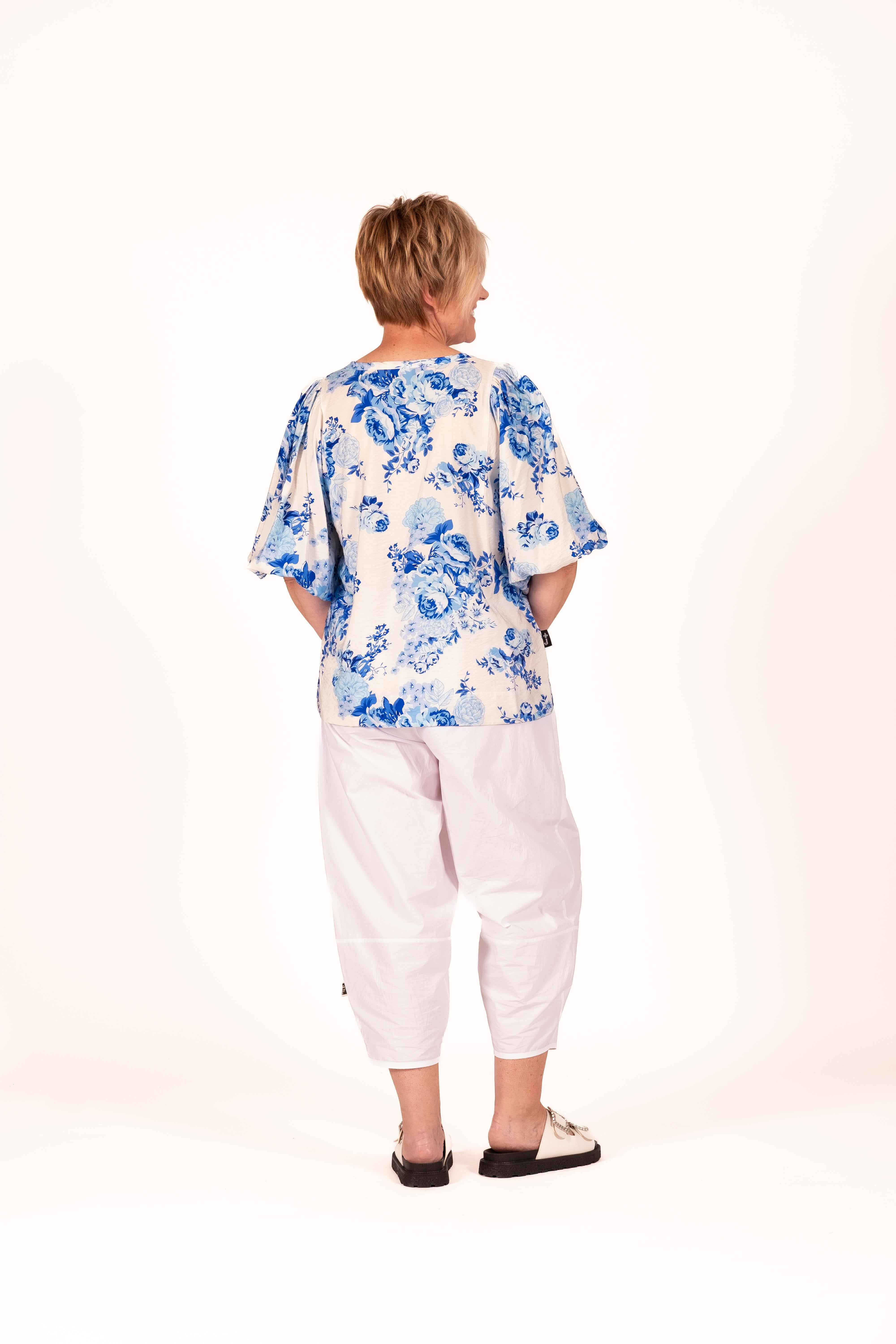 Façade Top Floral Crush Blue