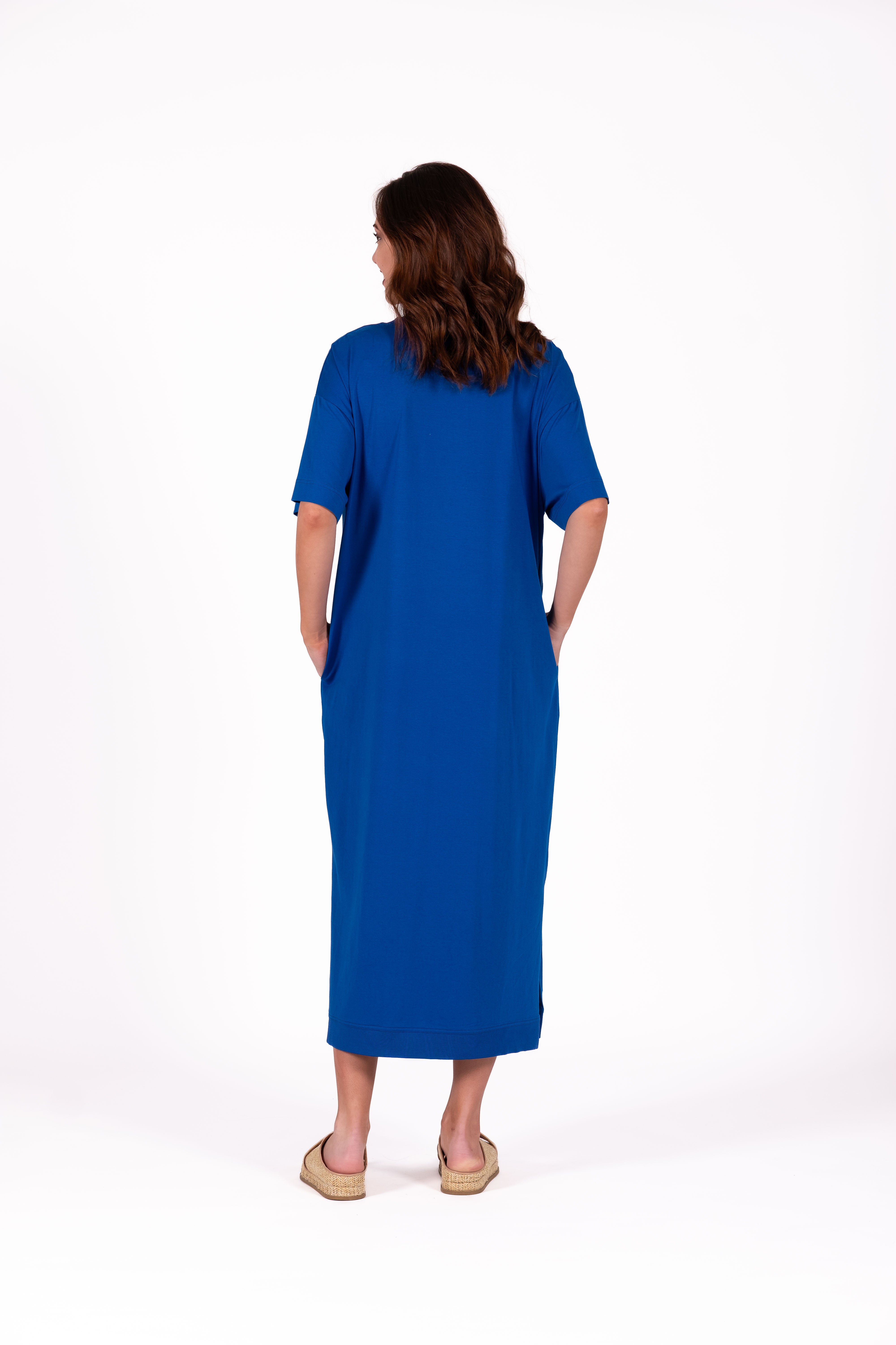 Evie Dress Blue Flower