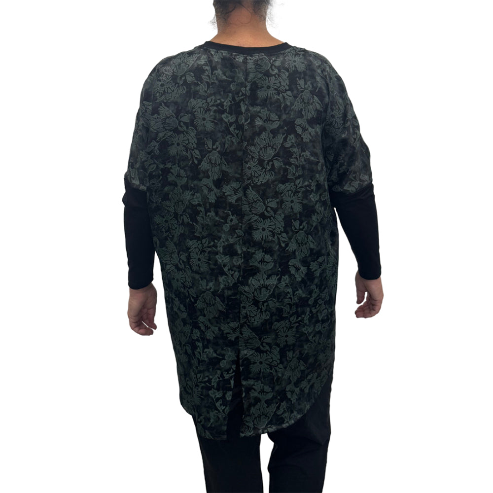 Relaxed Top Green/Black