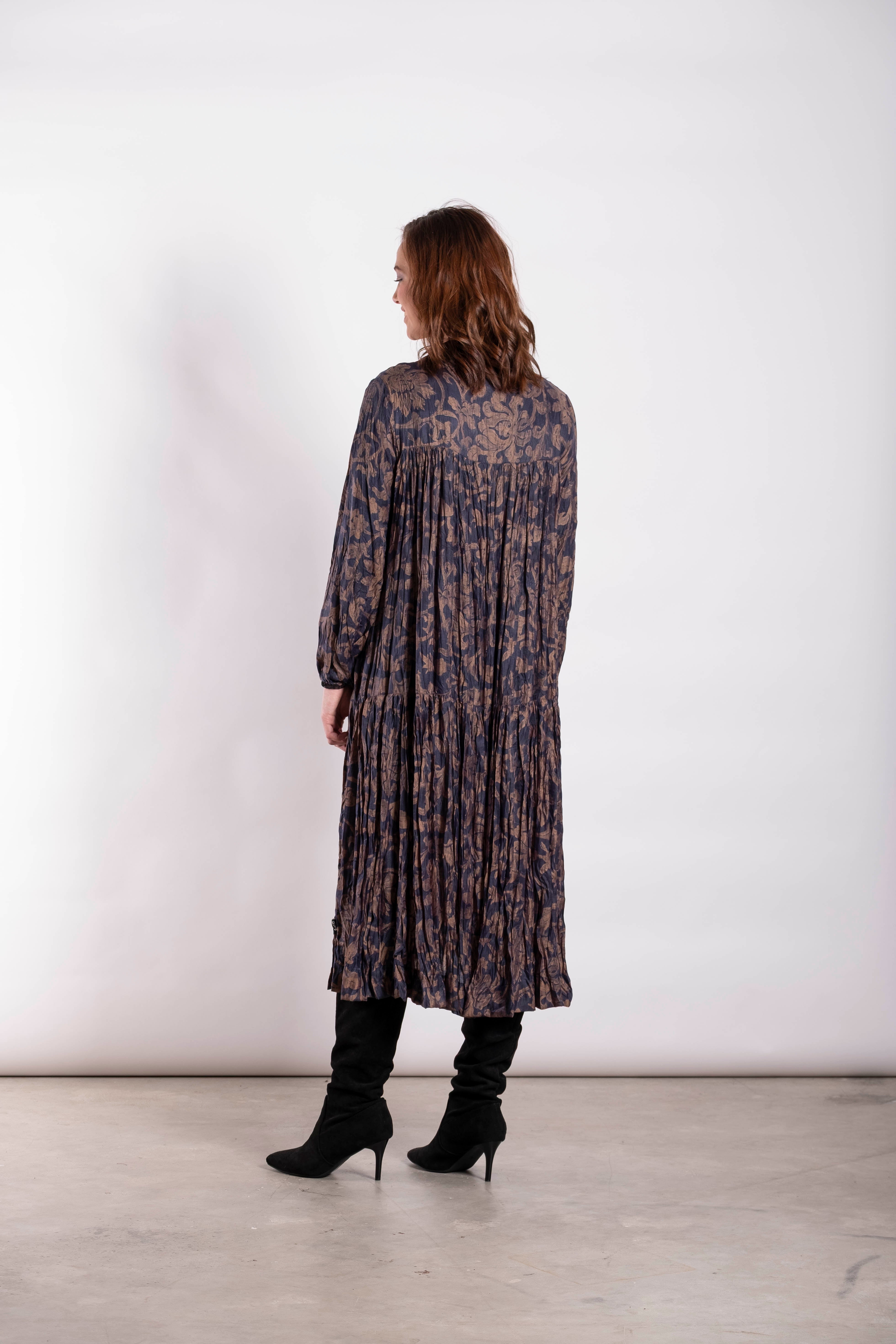 Back Ruffle Dress Faded Elegance