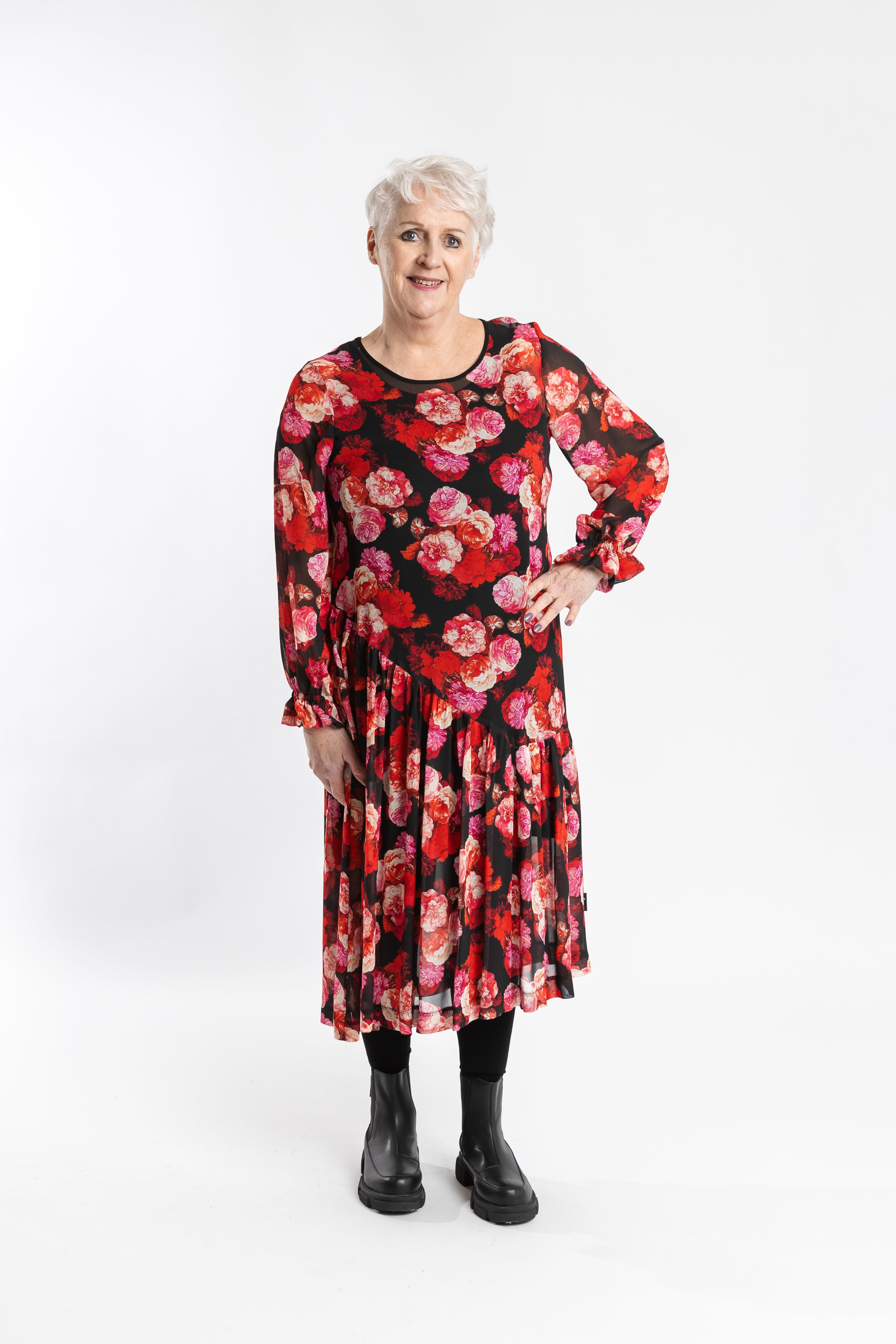Bianca Dress Made of Flowers