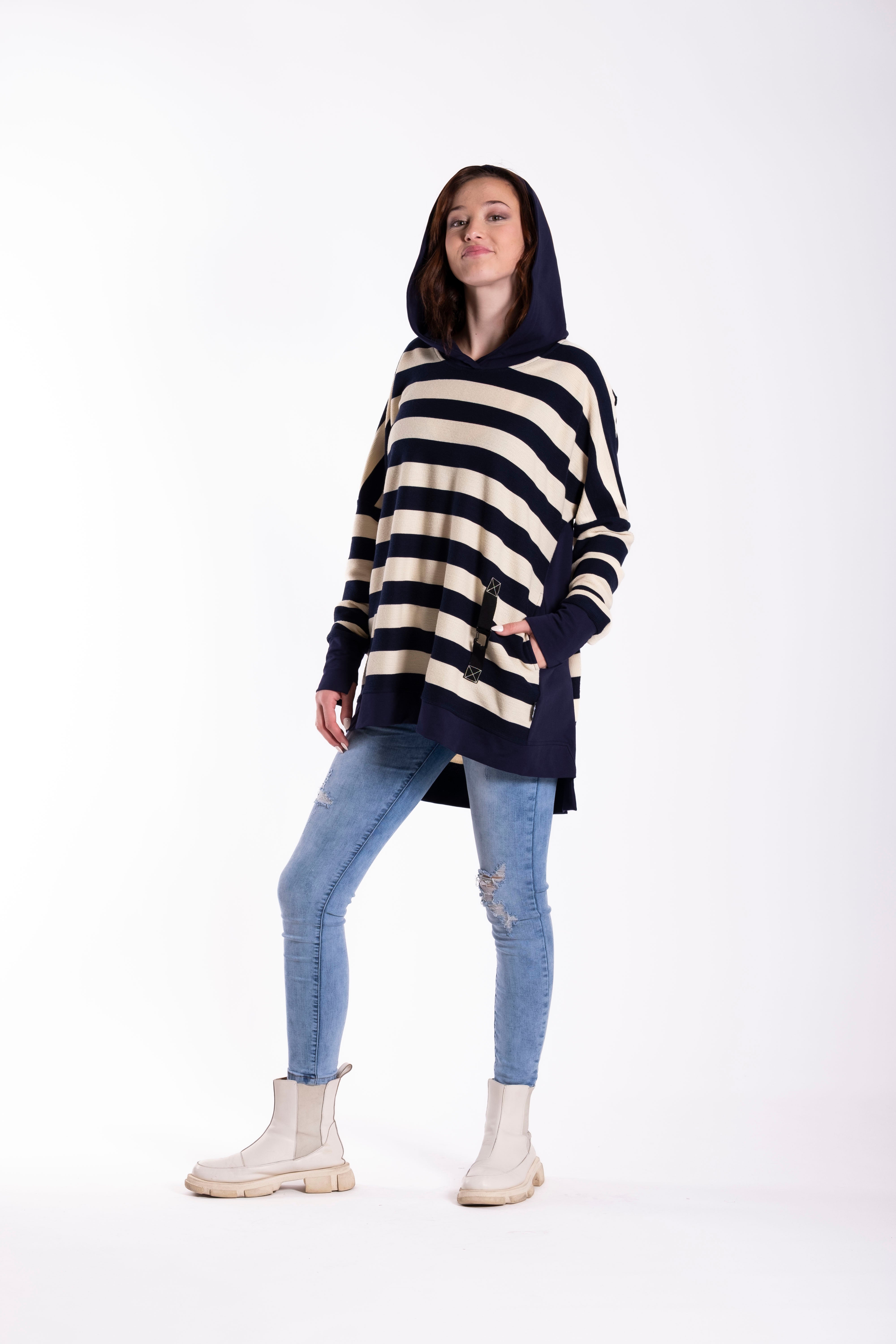 Latta Sweater Zebra Crossing Navy