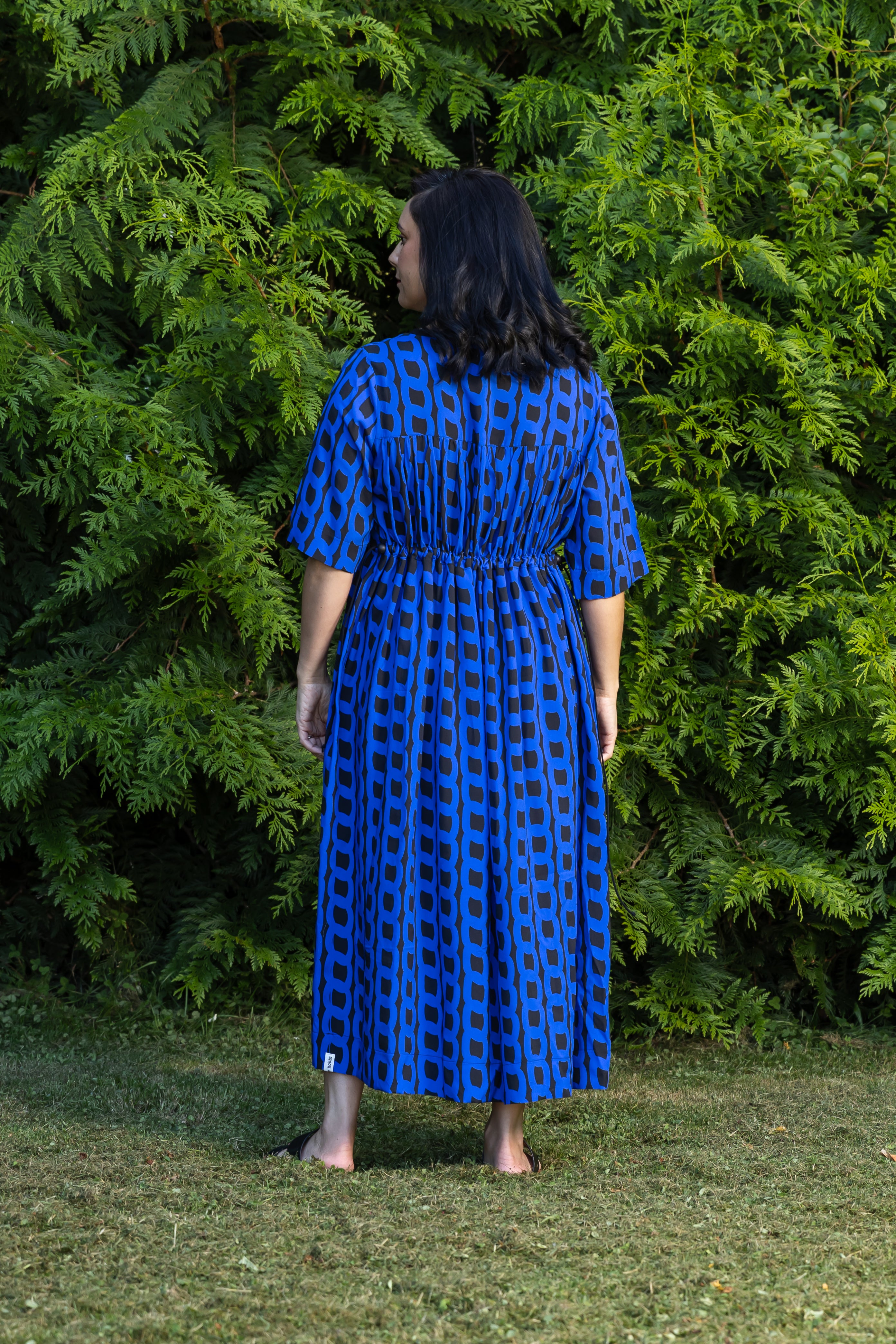 Tarbana Dress Blue Chain