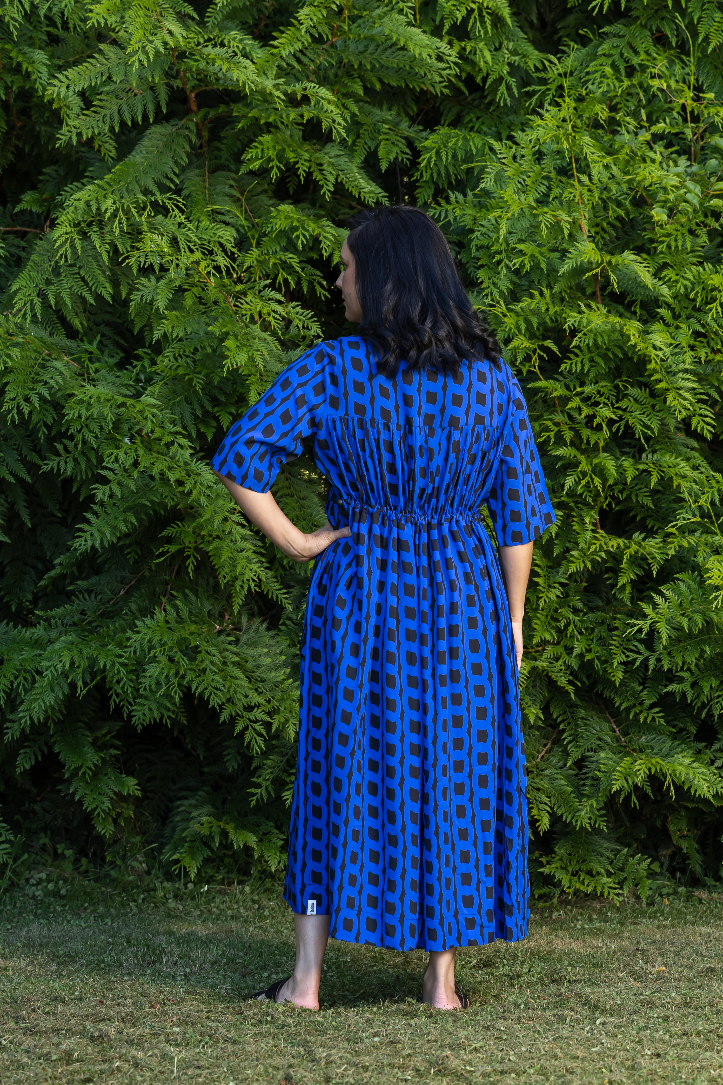 Tarbana Dress Blue Chain