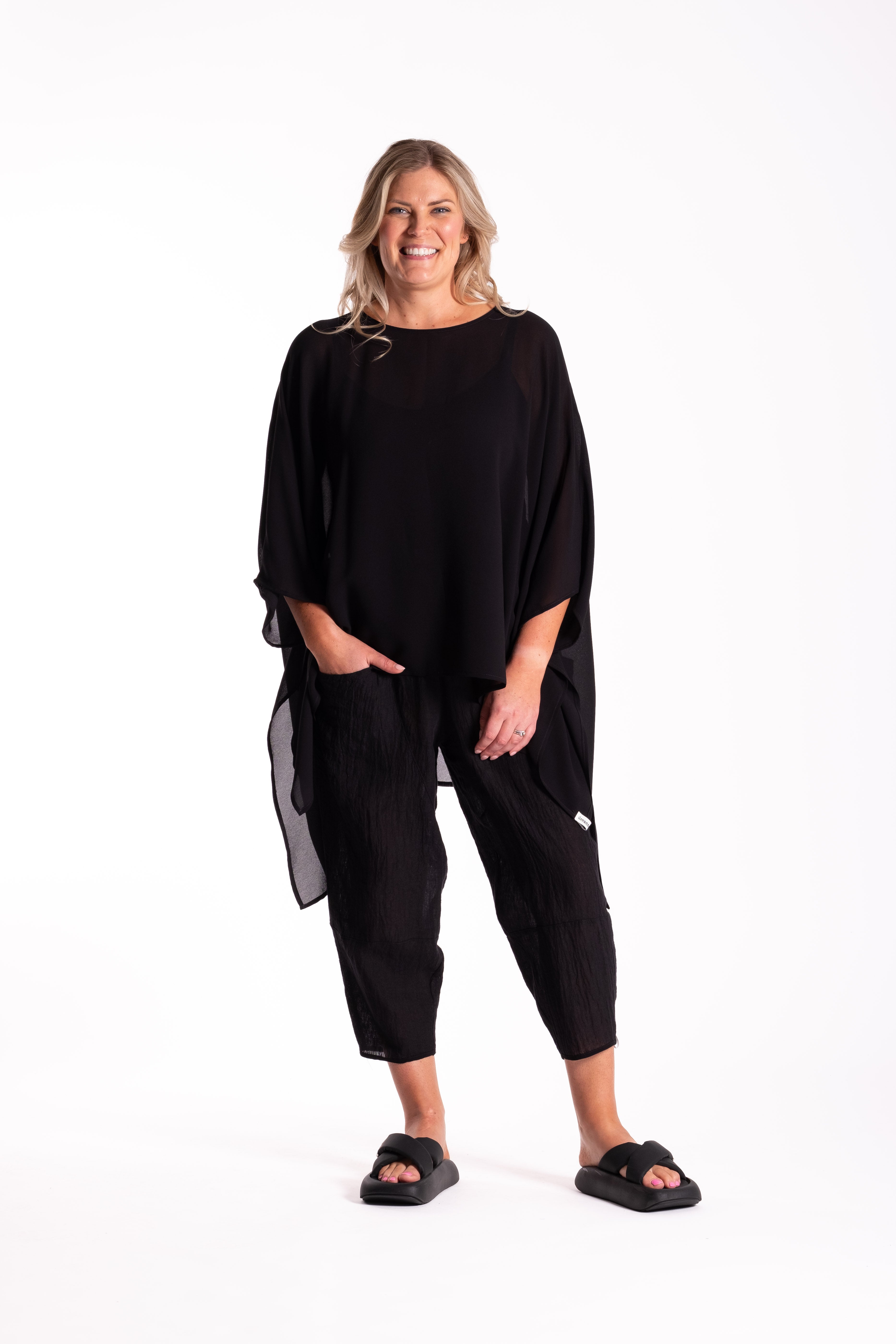Mimi Top Black Viscose - Onesize