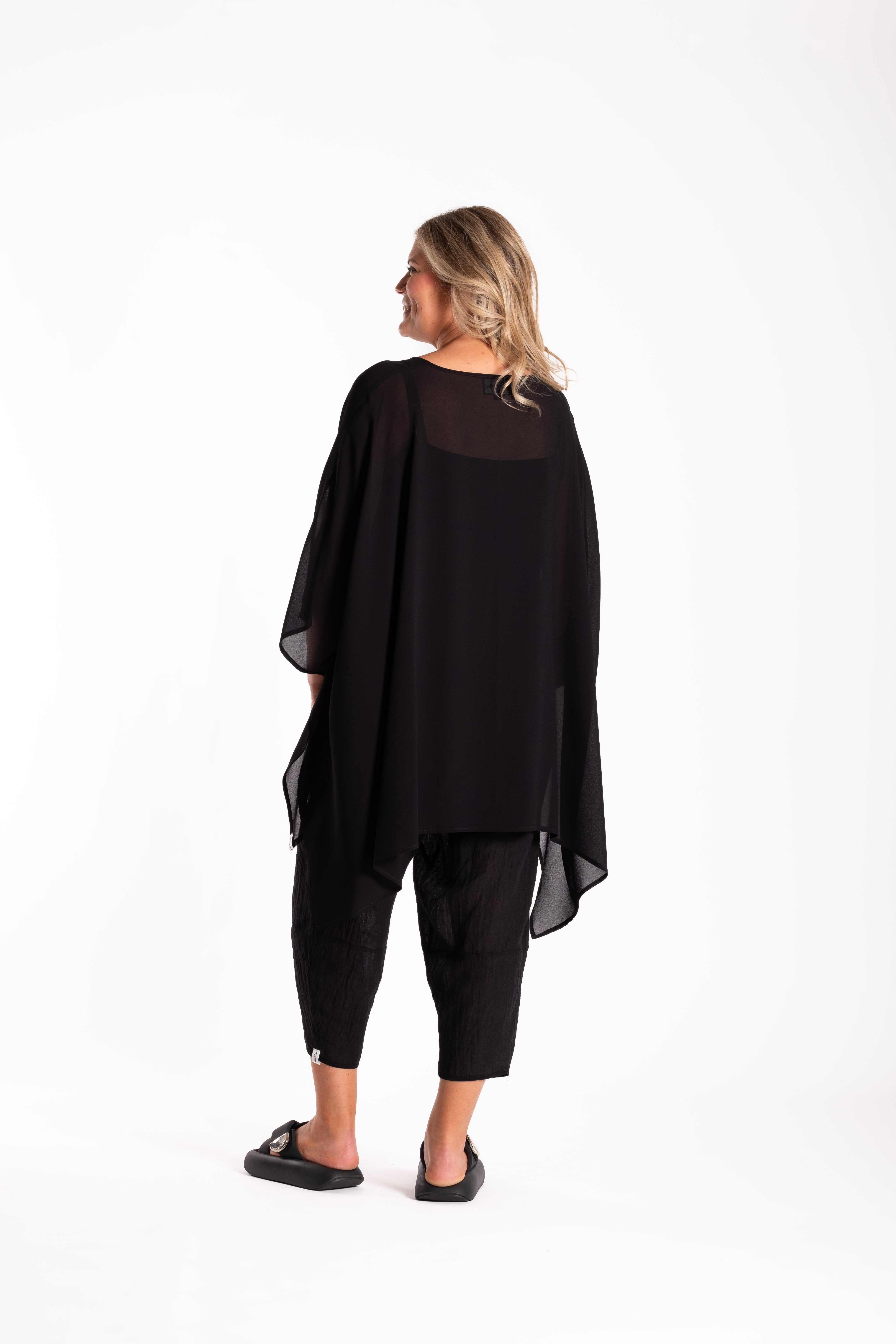 Mimi Top Black Viscose - Onesize
