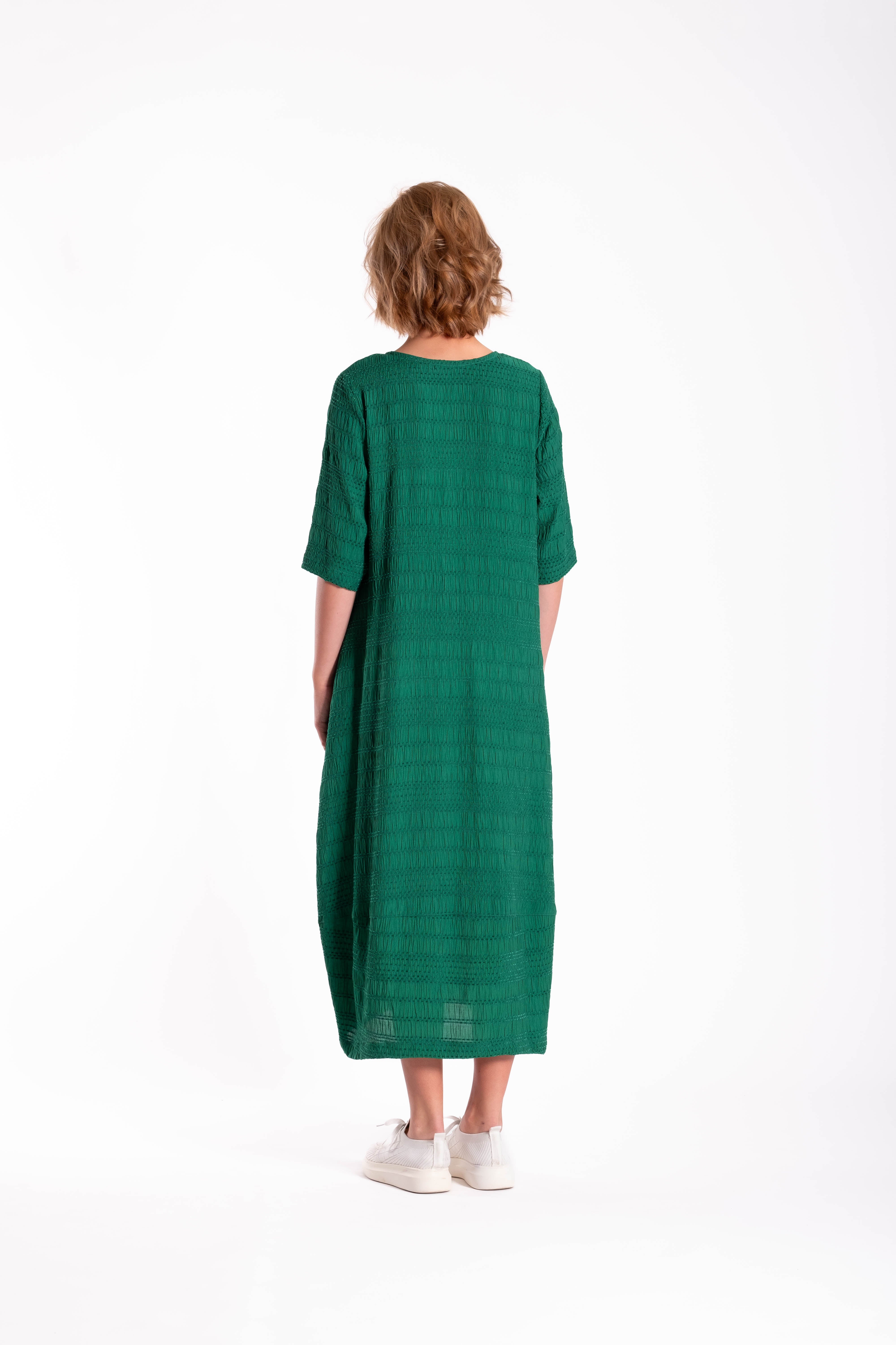 Connection Dress Green Texture