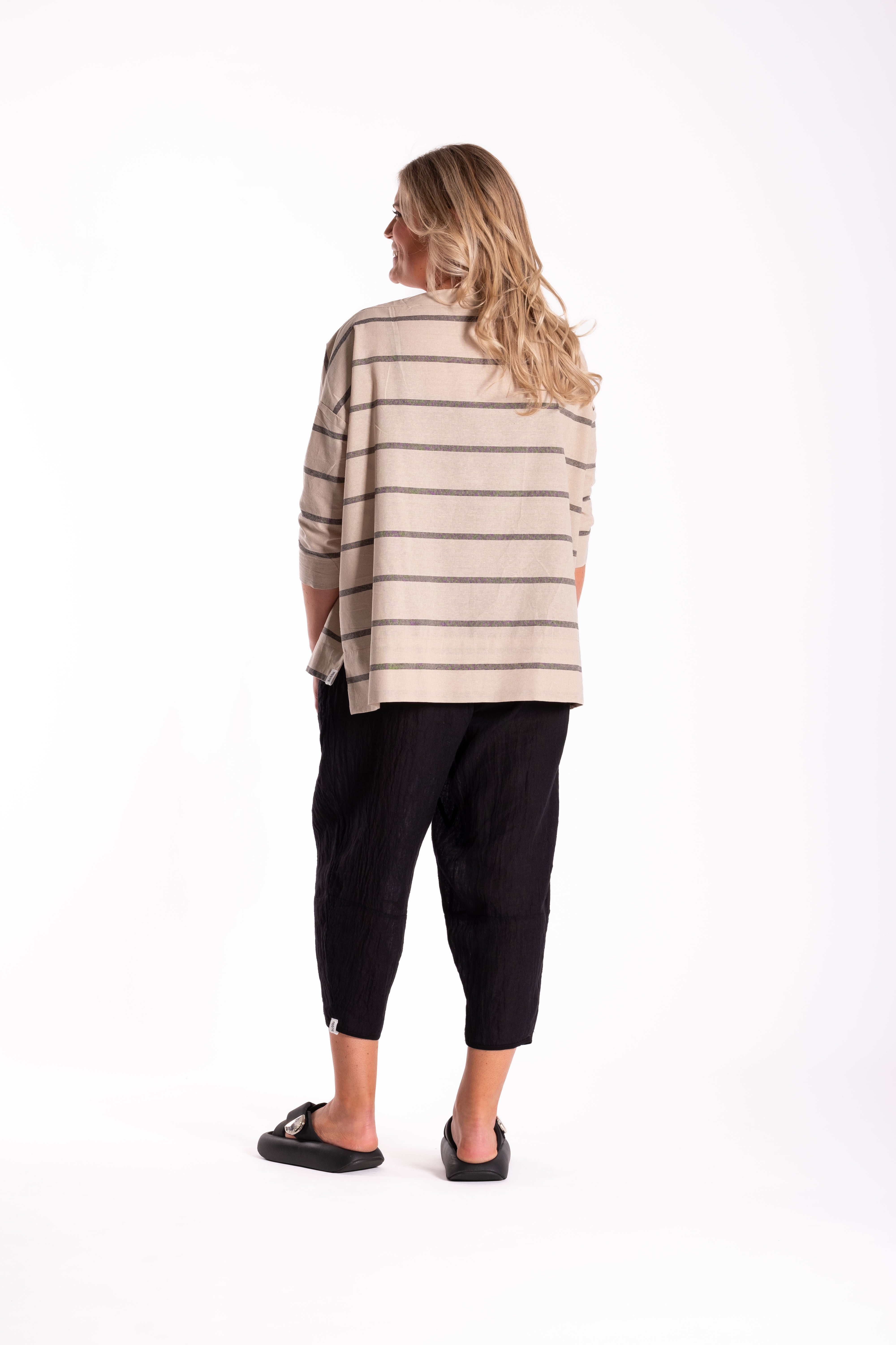 Slate Top Flat White Stripe