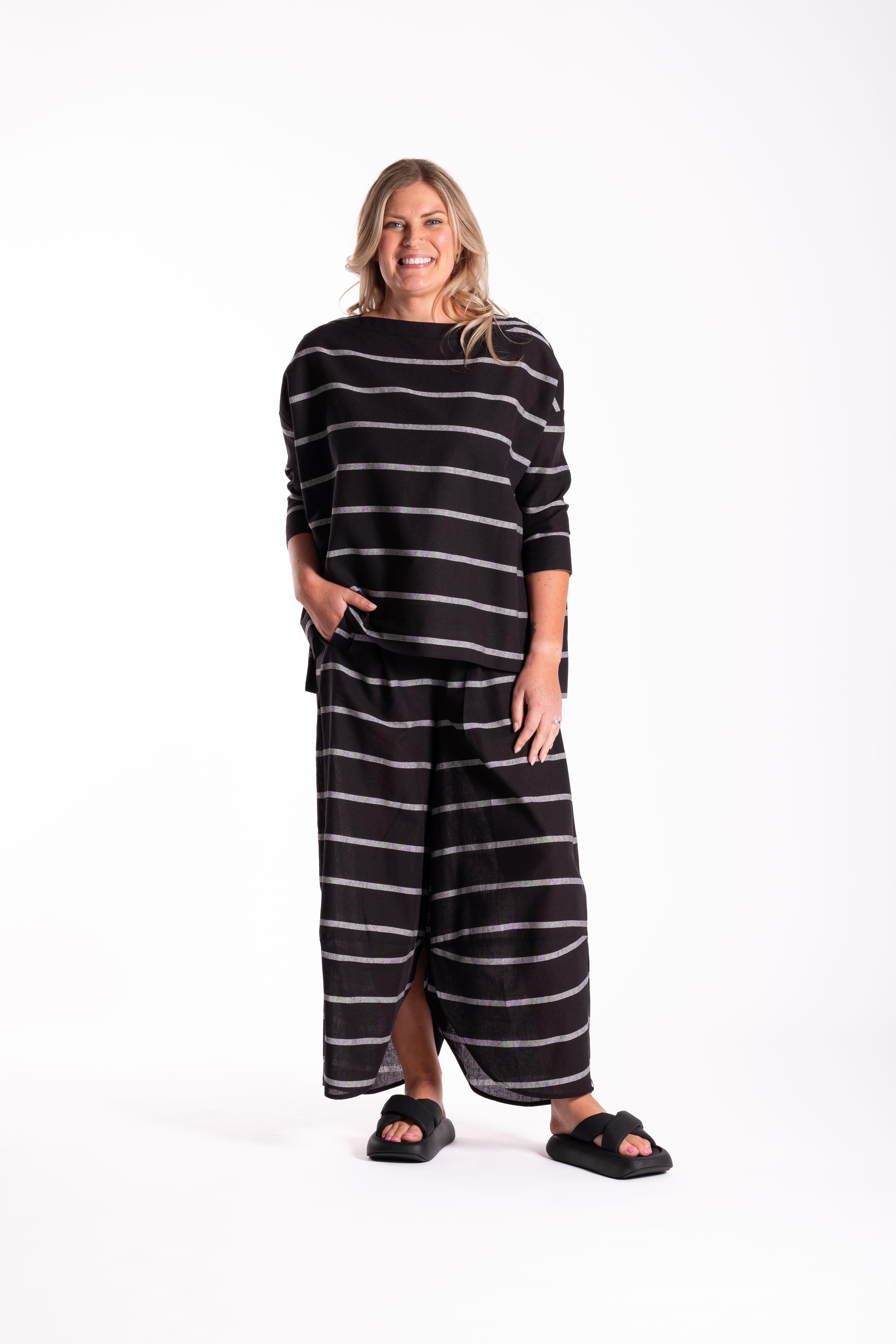Slate Top Inky Stripe