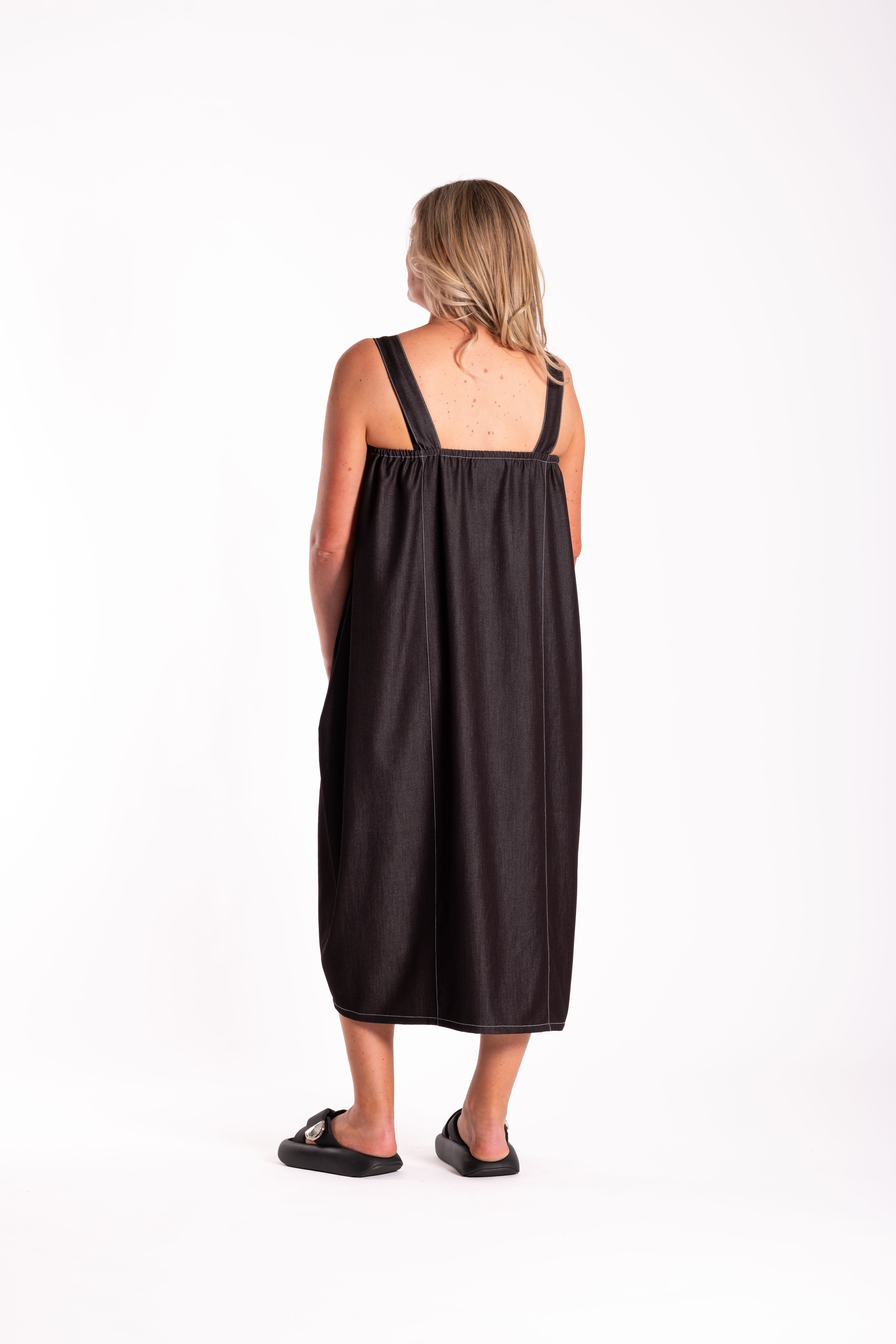 Strap Denim Dress (Lightweight)