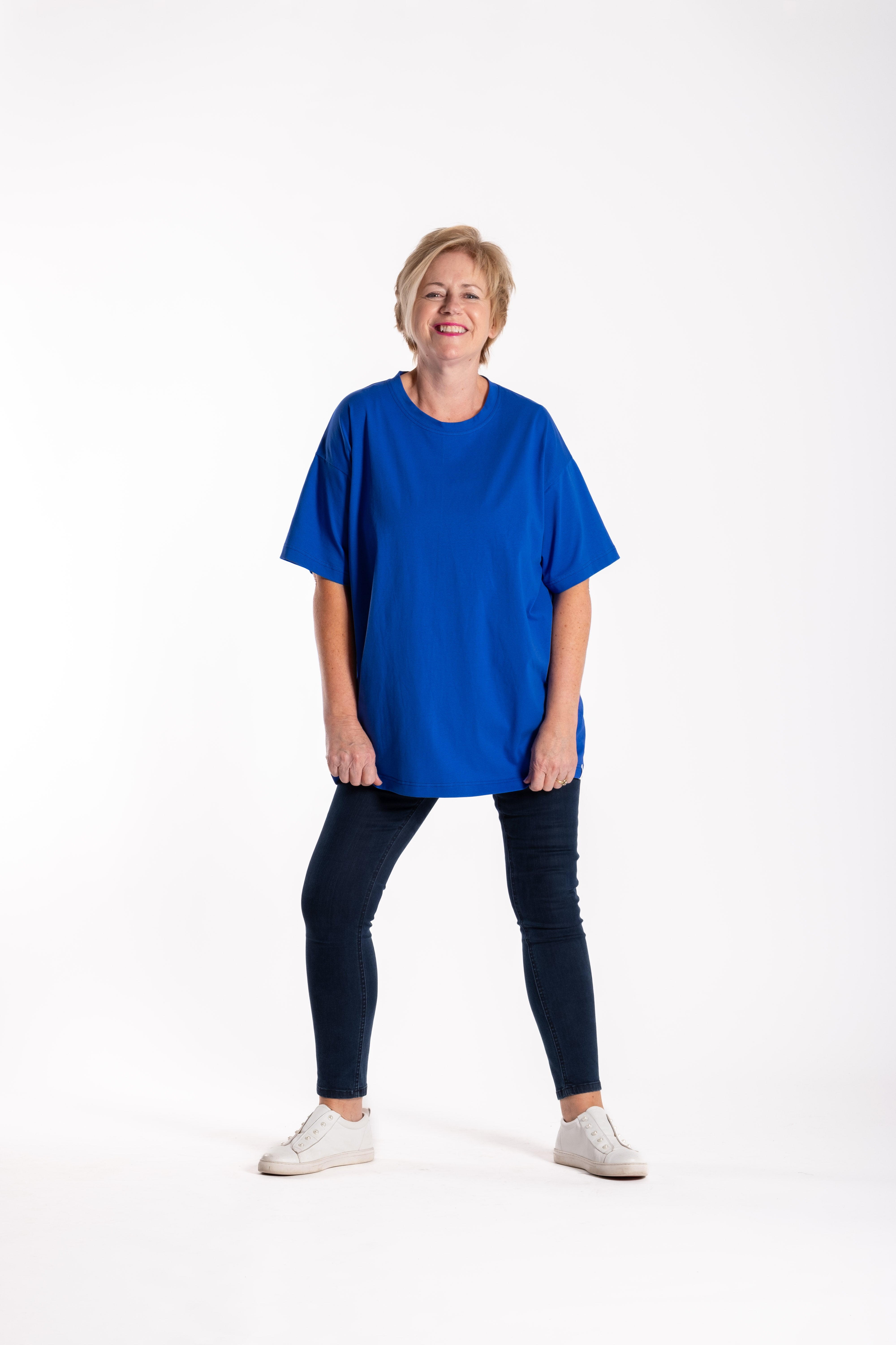 Oversized Box Tee Cobalt