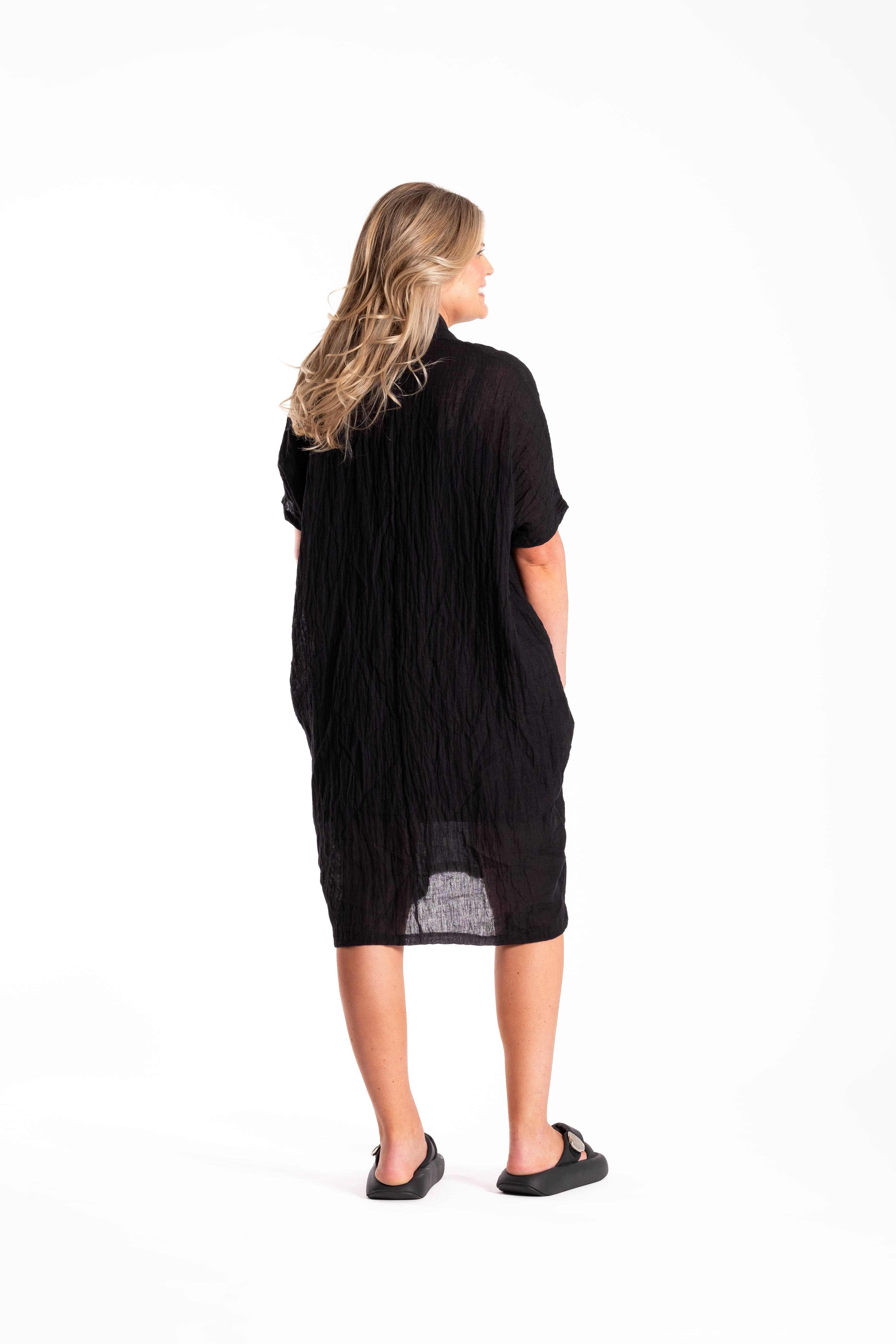 Kotua Dress Black Flax