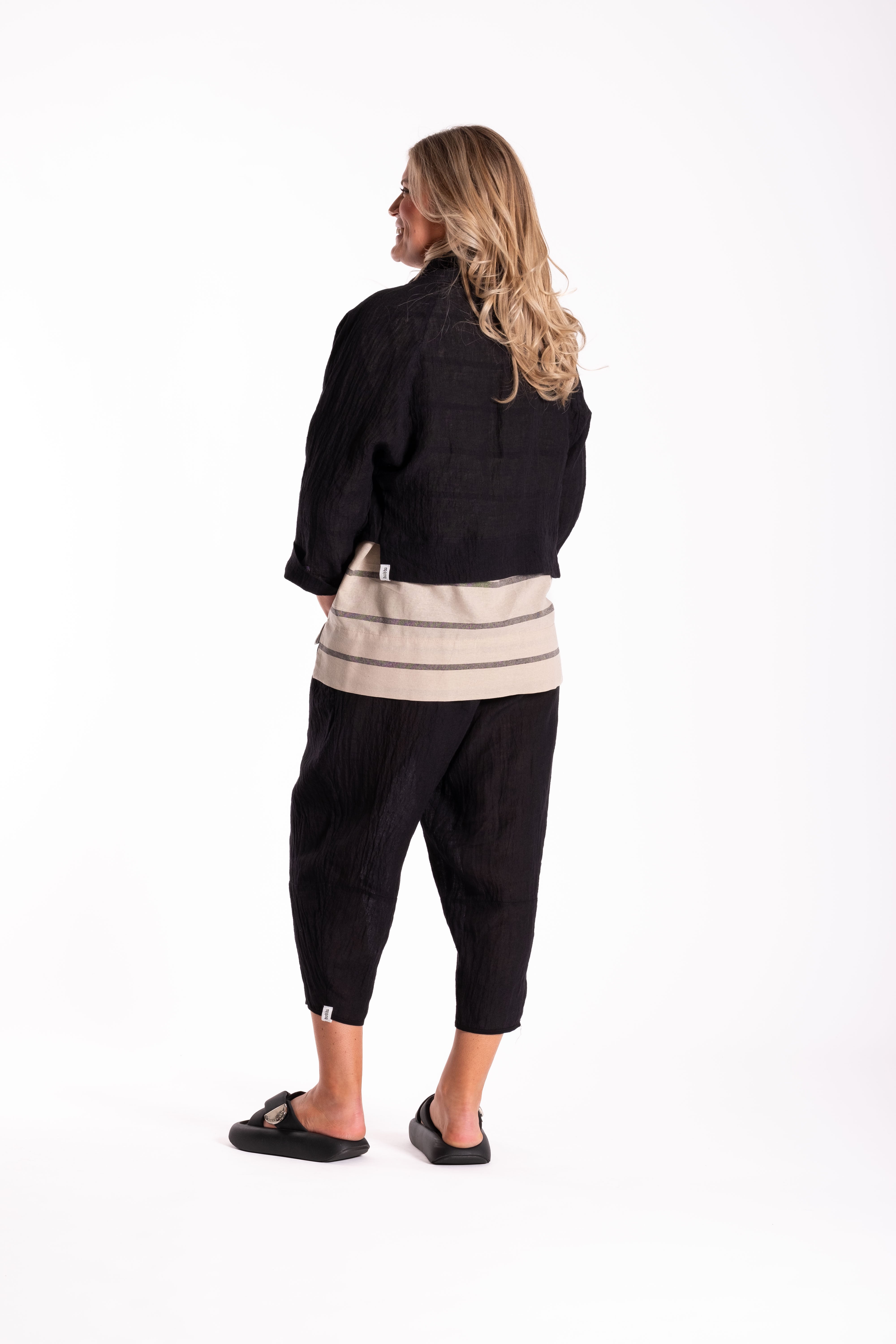 Bex Jacket Black Flax