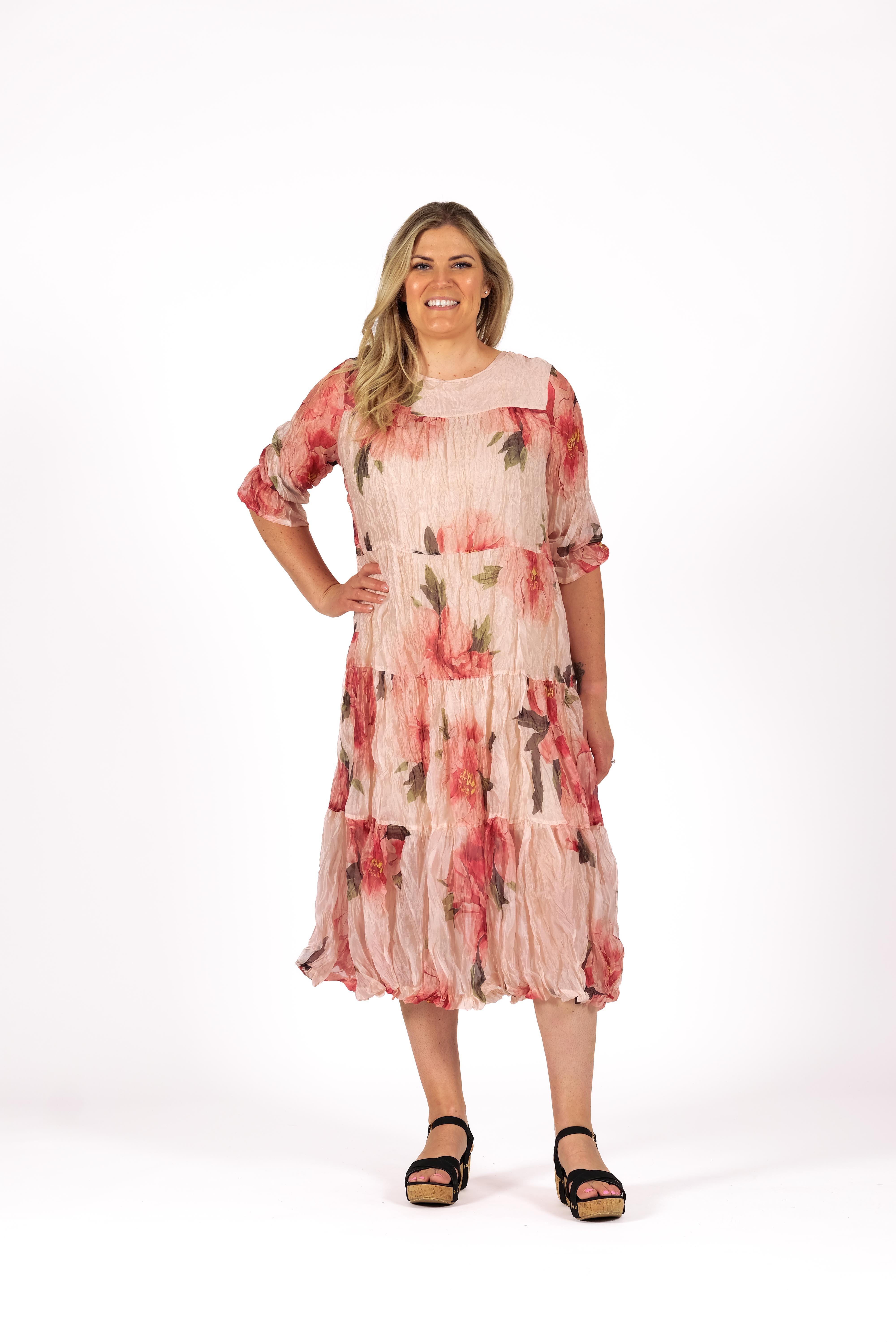 Cascade Dress Rose Water