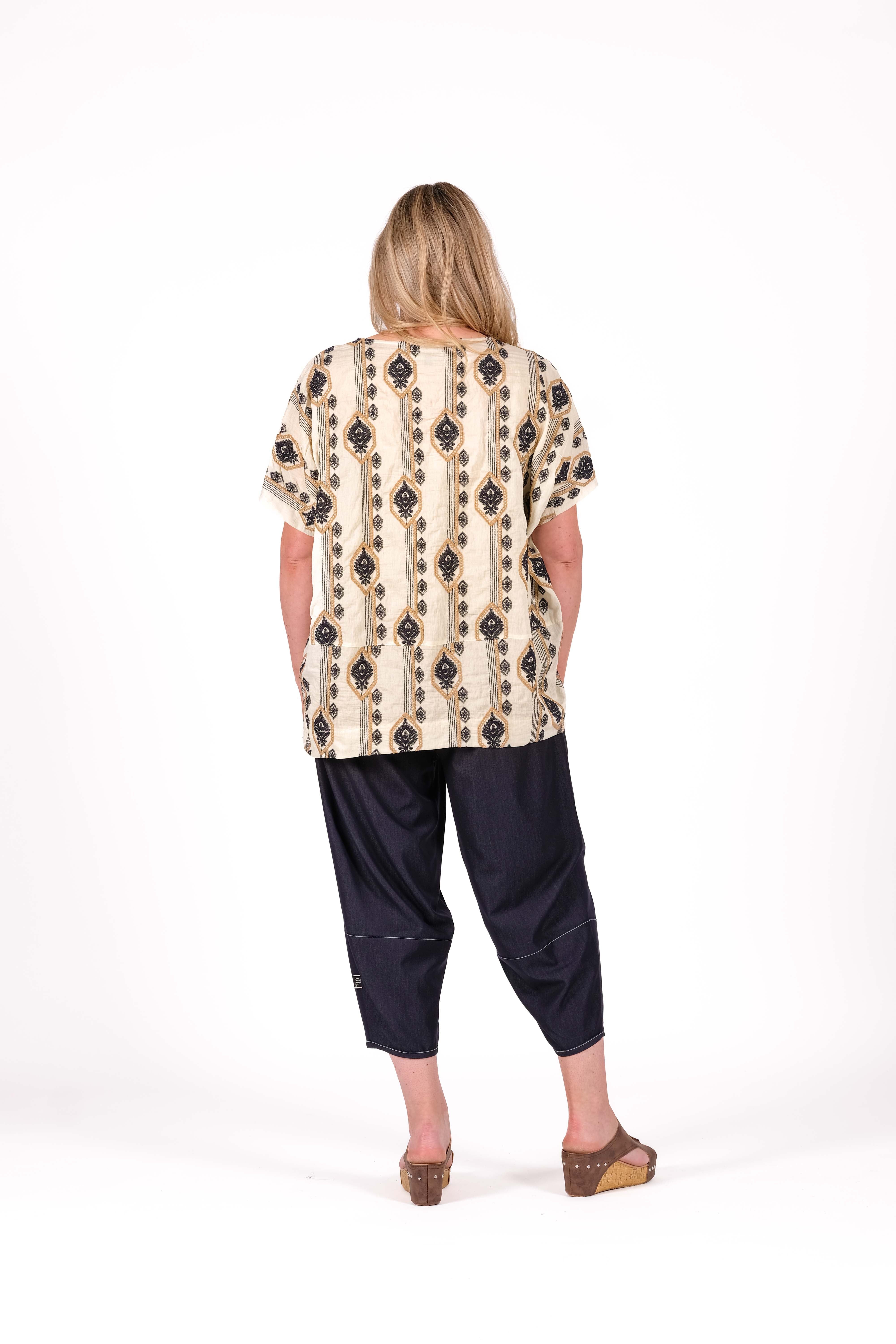 Magnolia Top Shadow Stitch