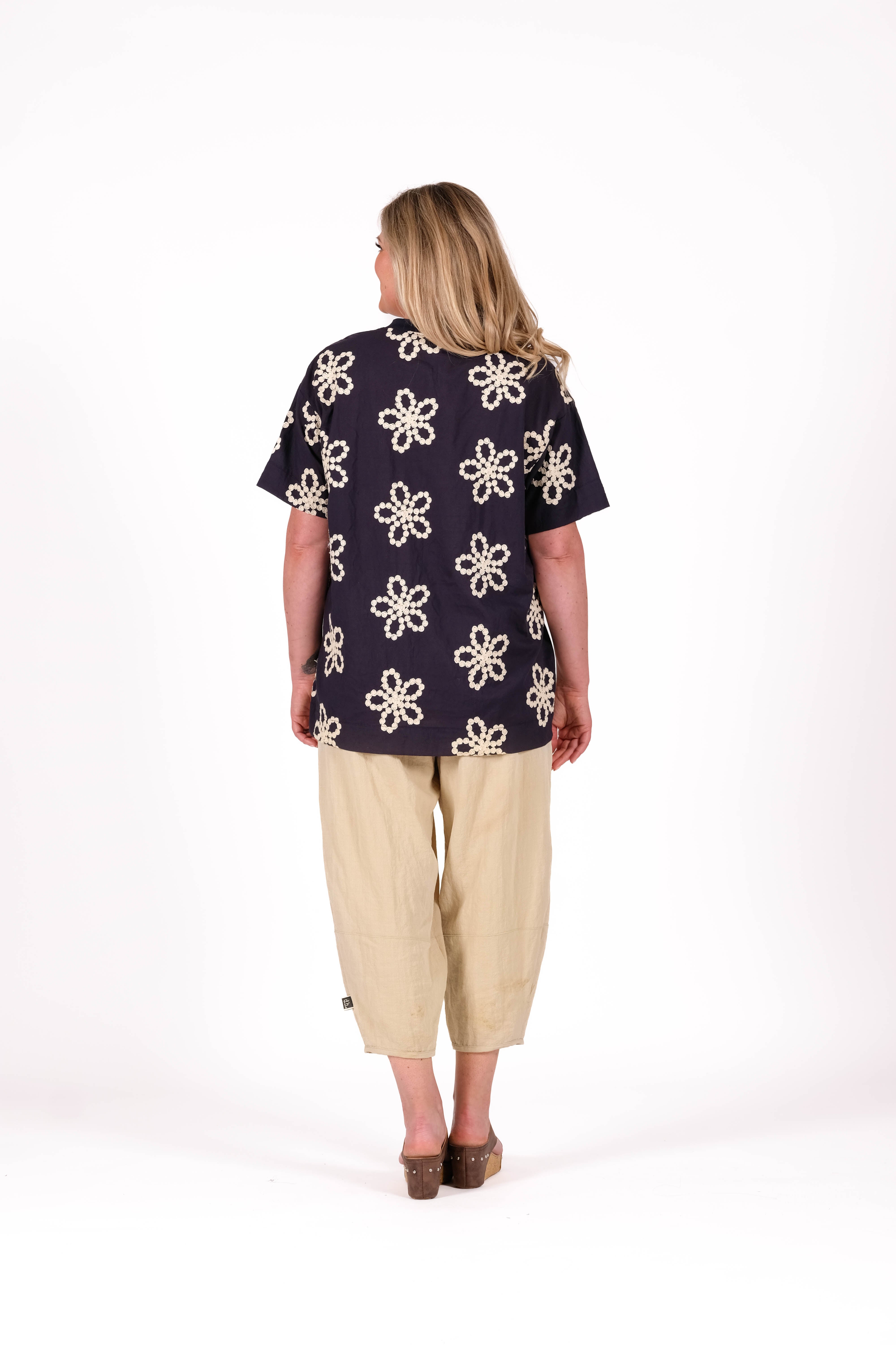 Talia Top Embroidered Field