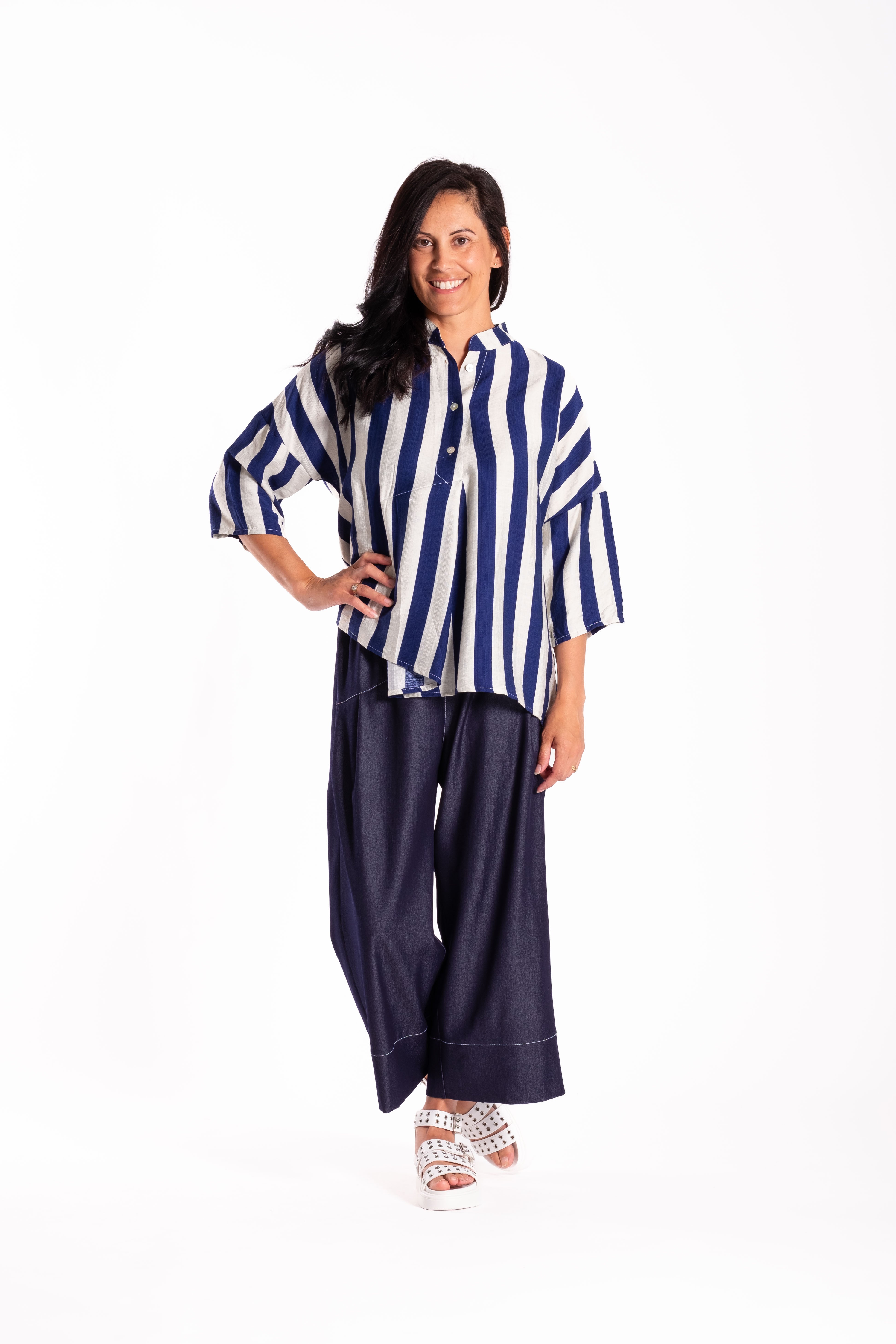 Phoenix Shirt Blue/White Stripe