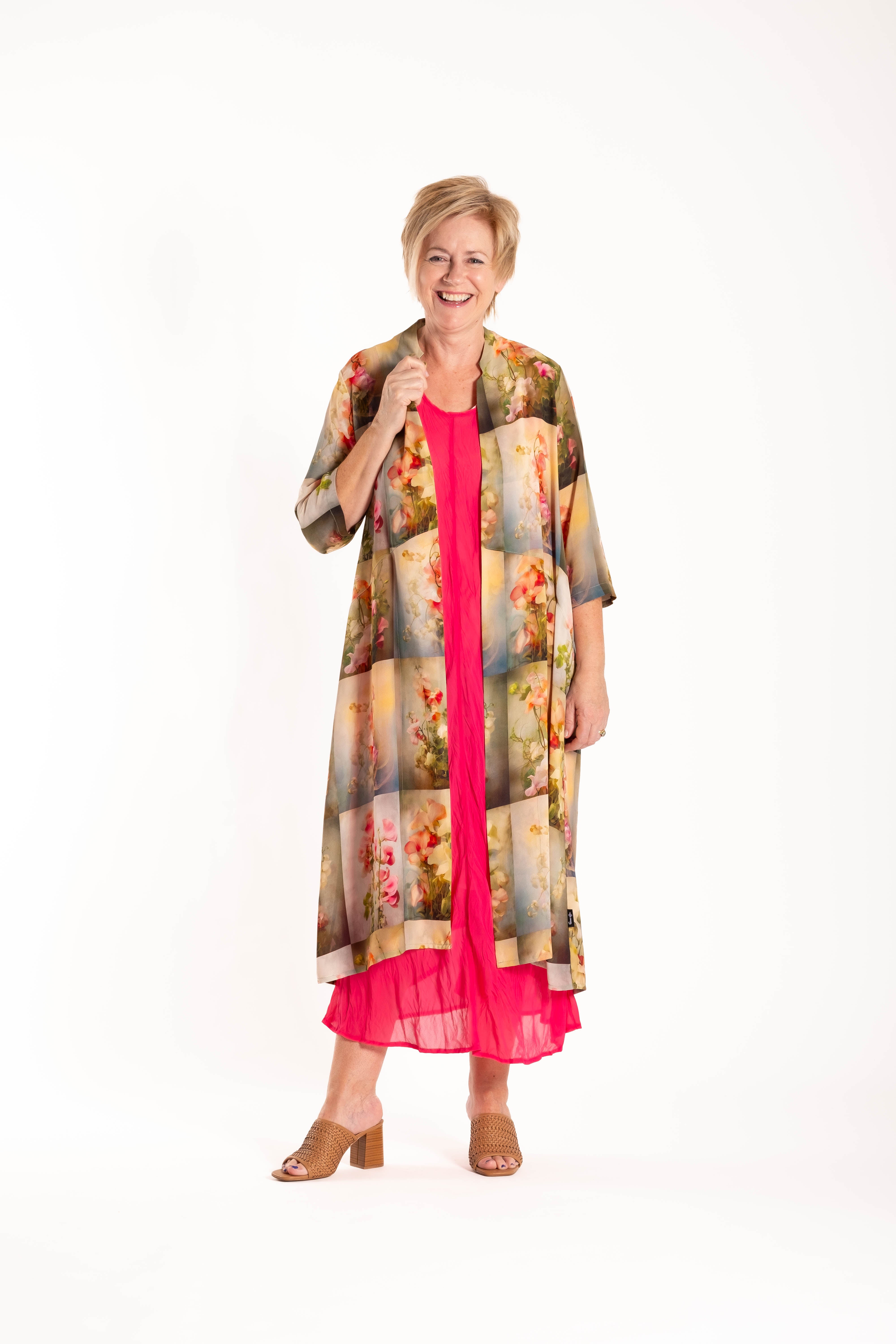 Duster Coat Sweet Pea