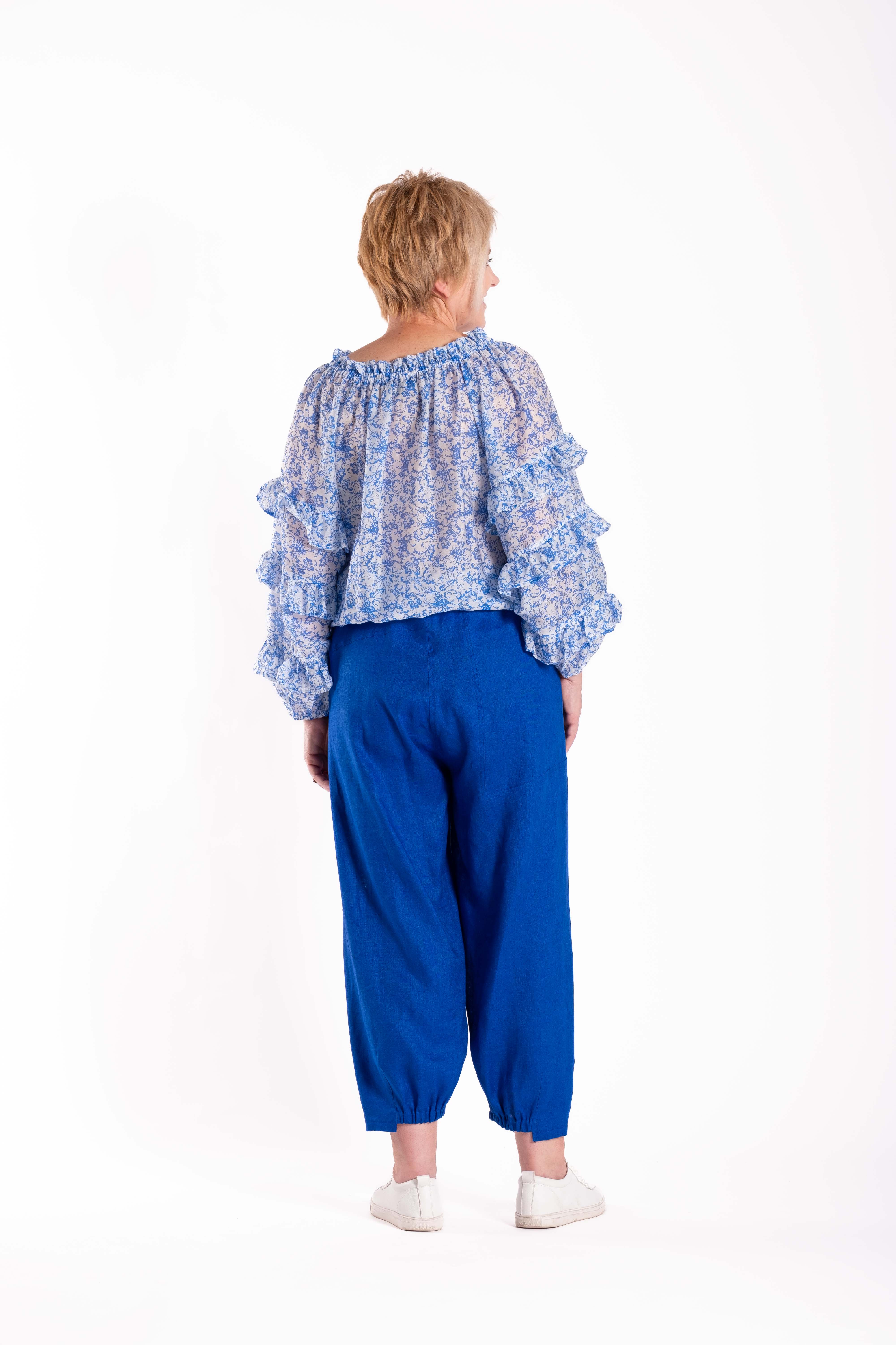 Stitch Pants Cobalt