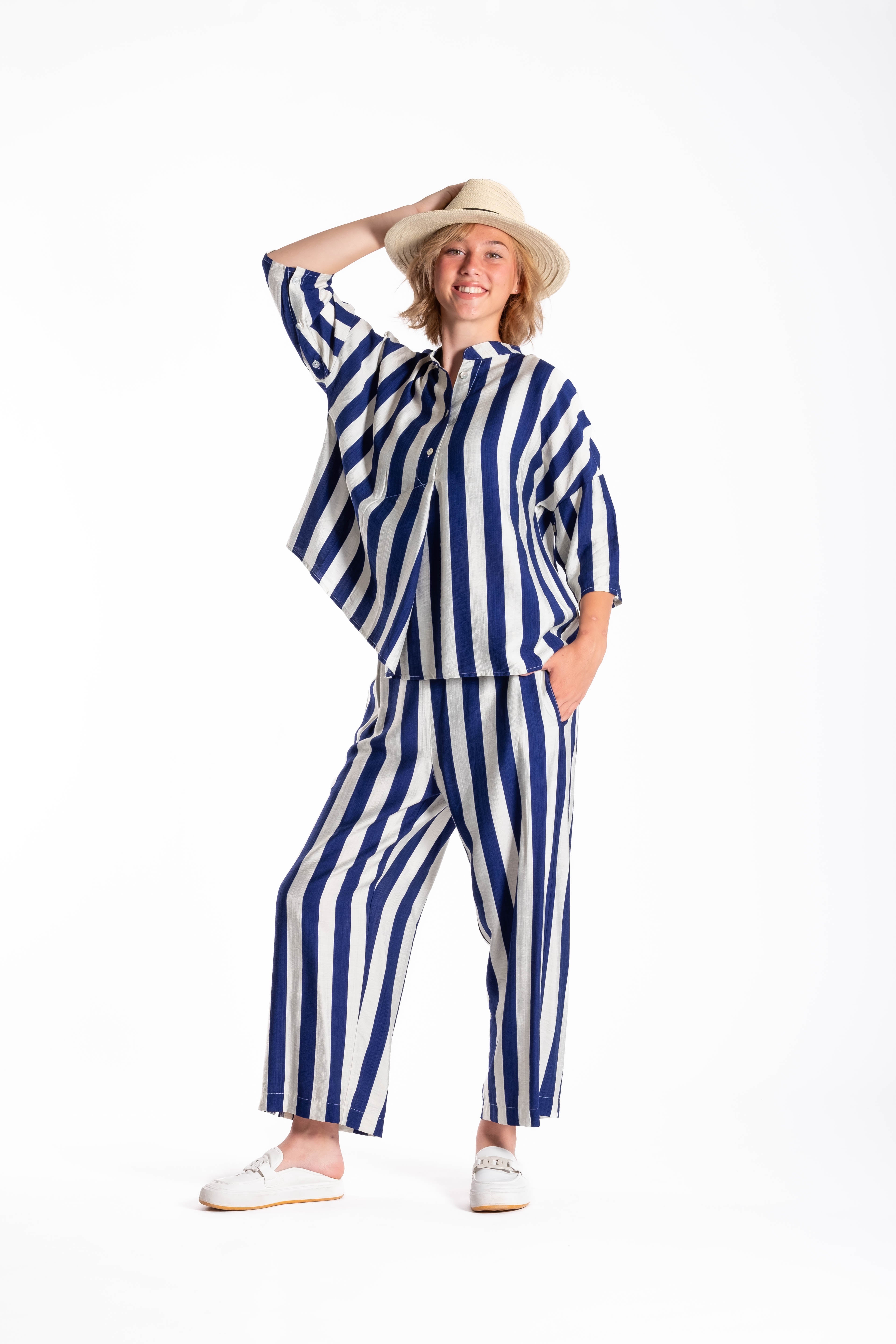 Phoenix Shirt Blue/White Stripe