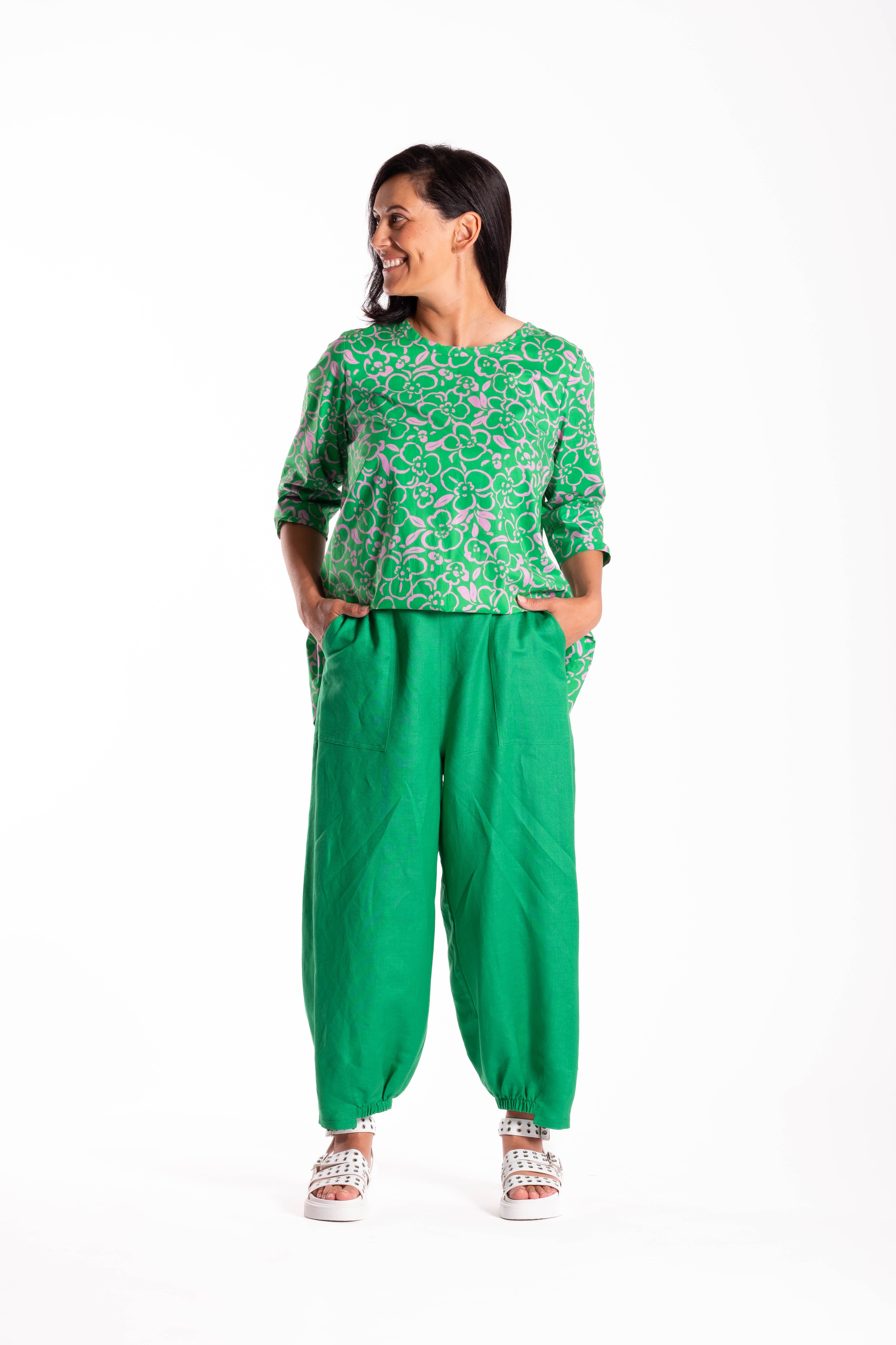 Stitch Pants Granny Smith