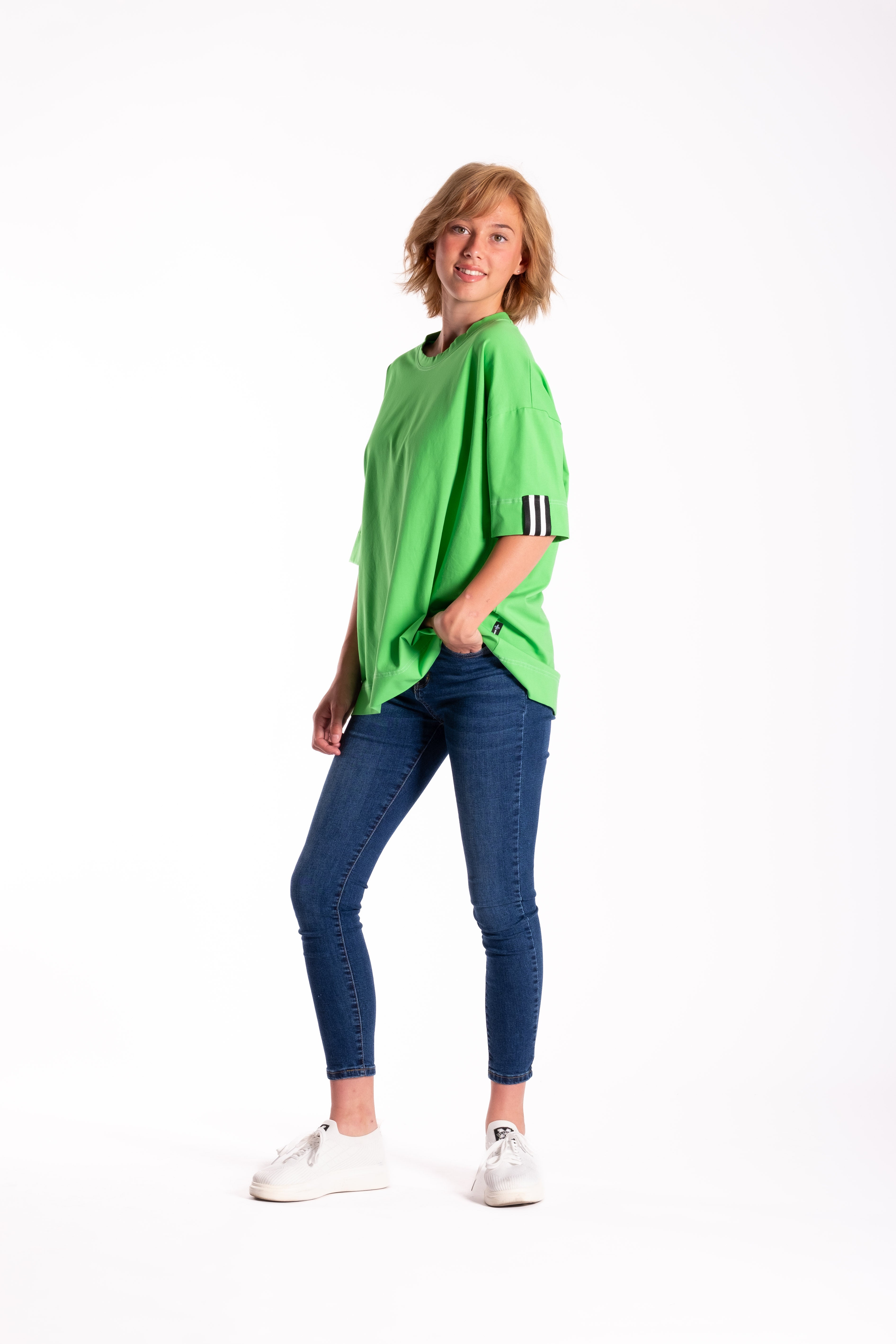 Jellicoe Box Tee Granny Smith