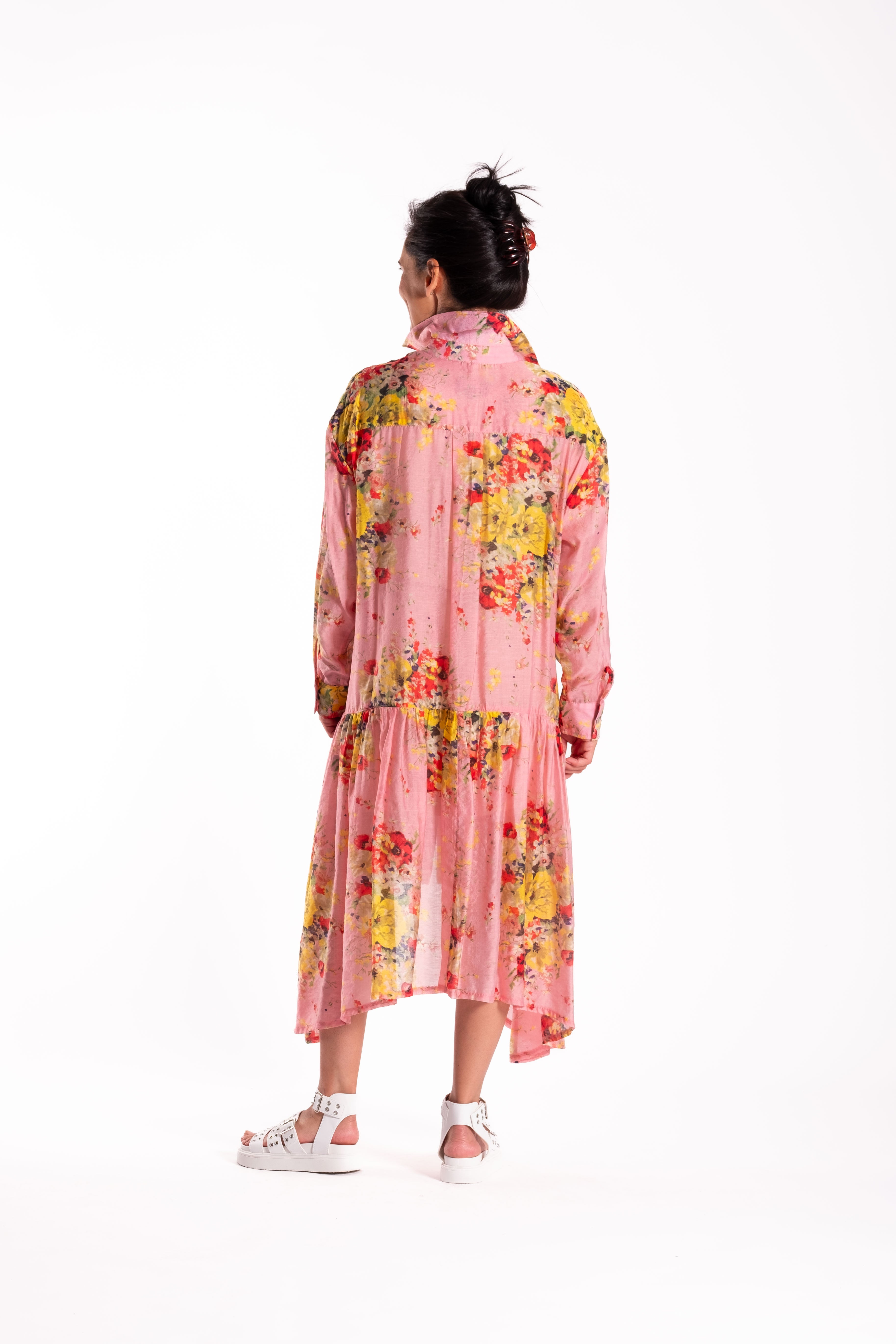 Empire Shirt Dress Luminous Florals