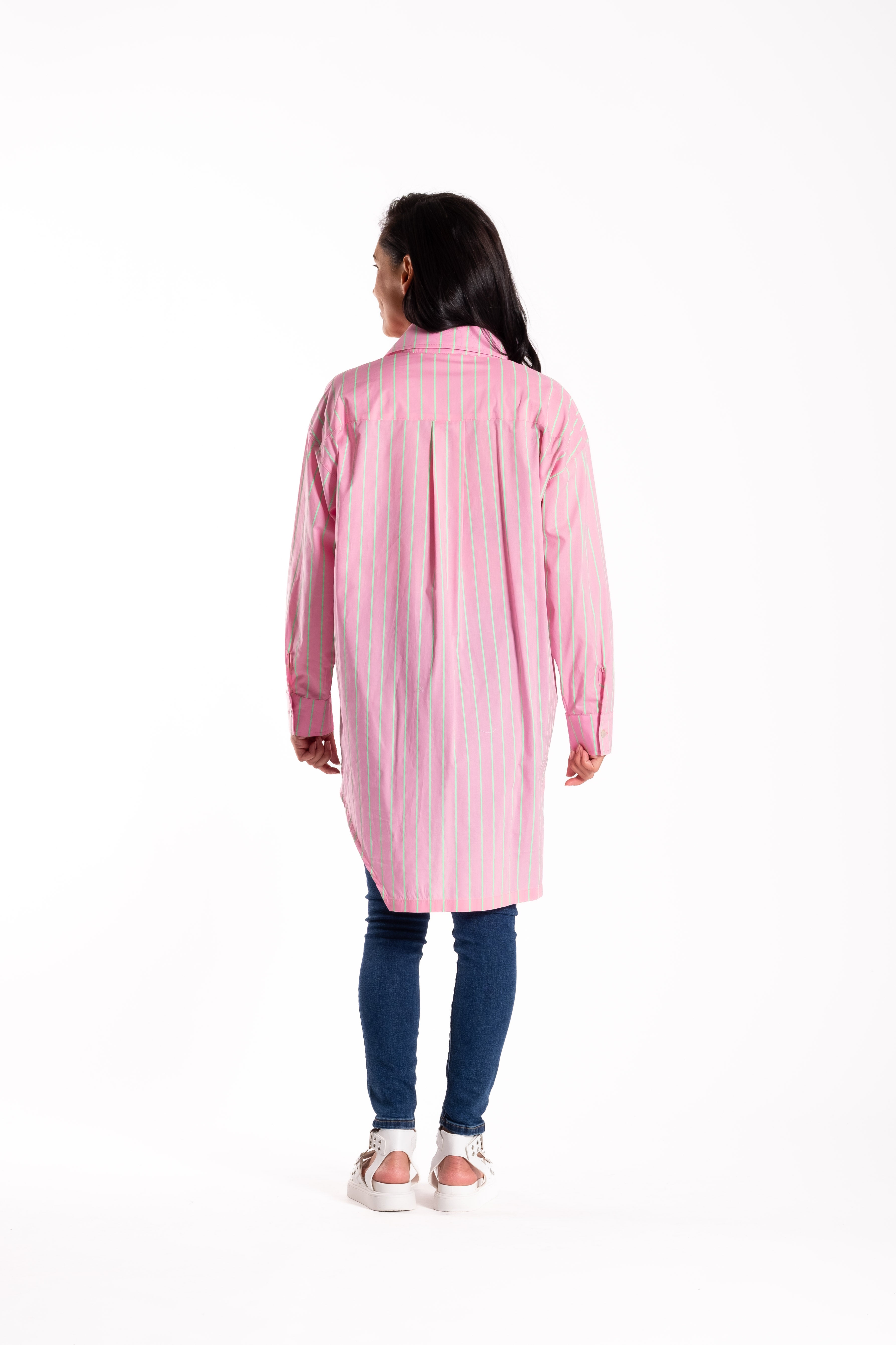 Professor Shirt Pink/Mint Stripe