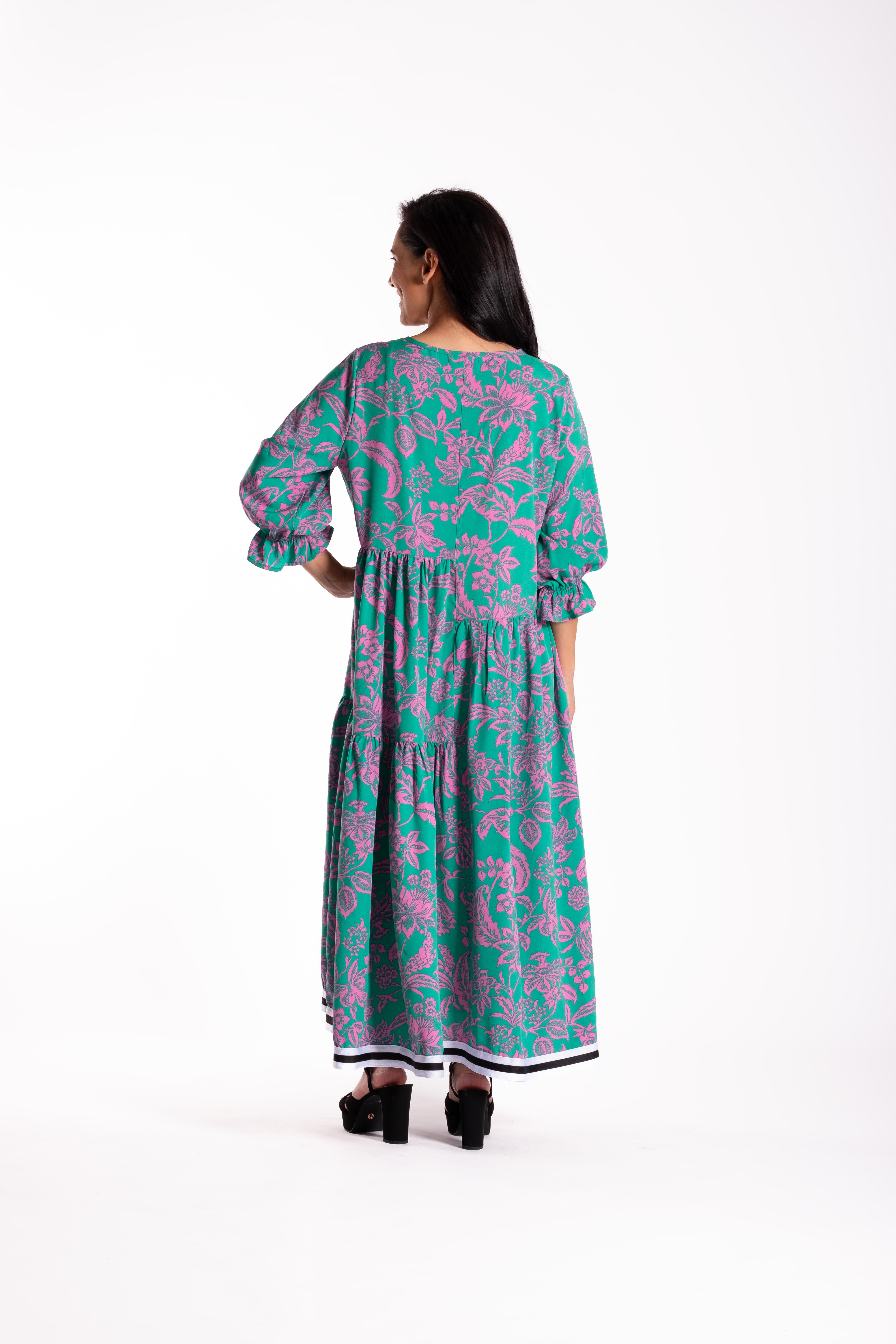 Patrice Dress Pink Jungle