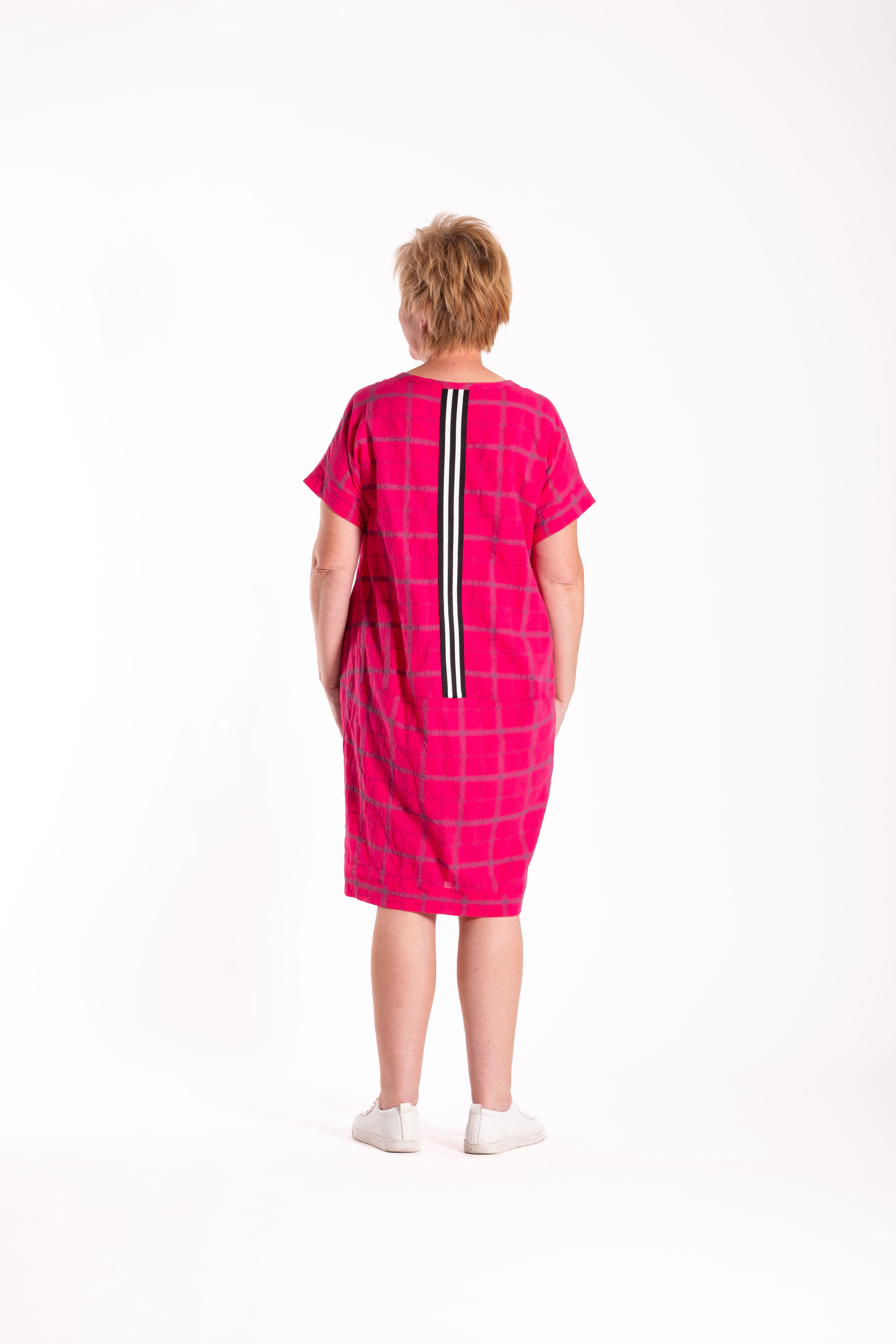 Skylar Dress Pink Chq