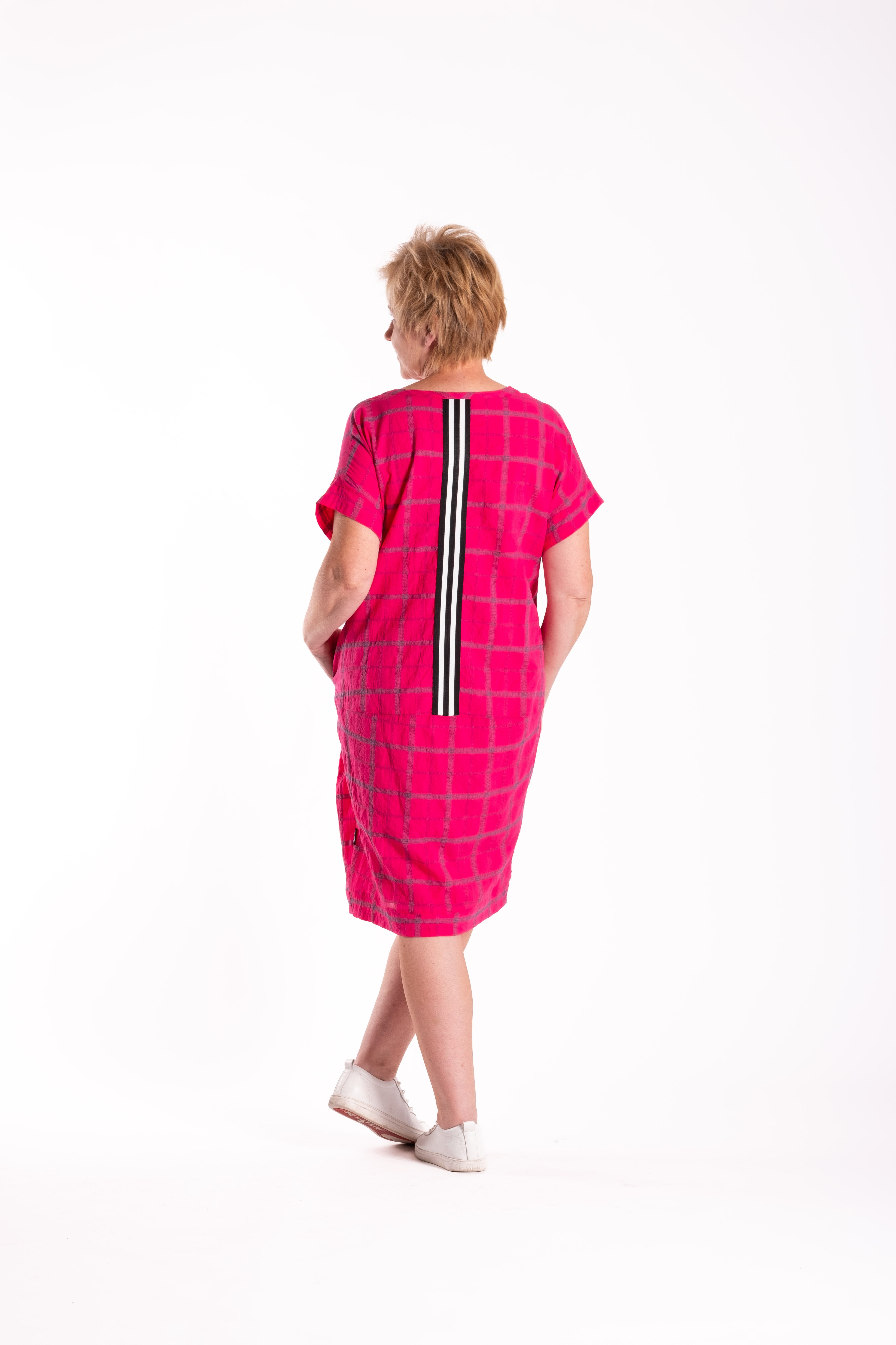 Skylar Dress Pink Chq