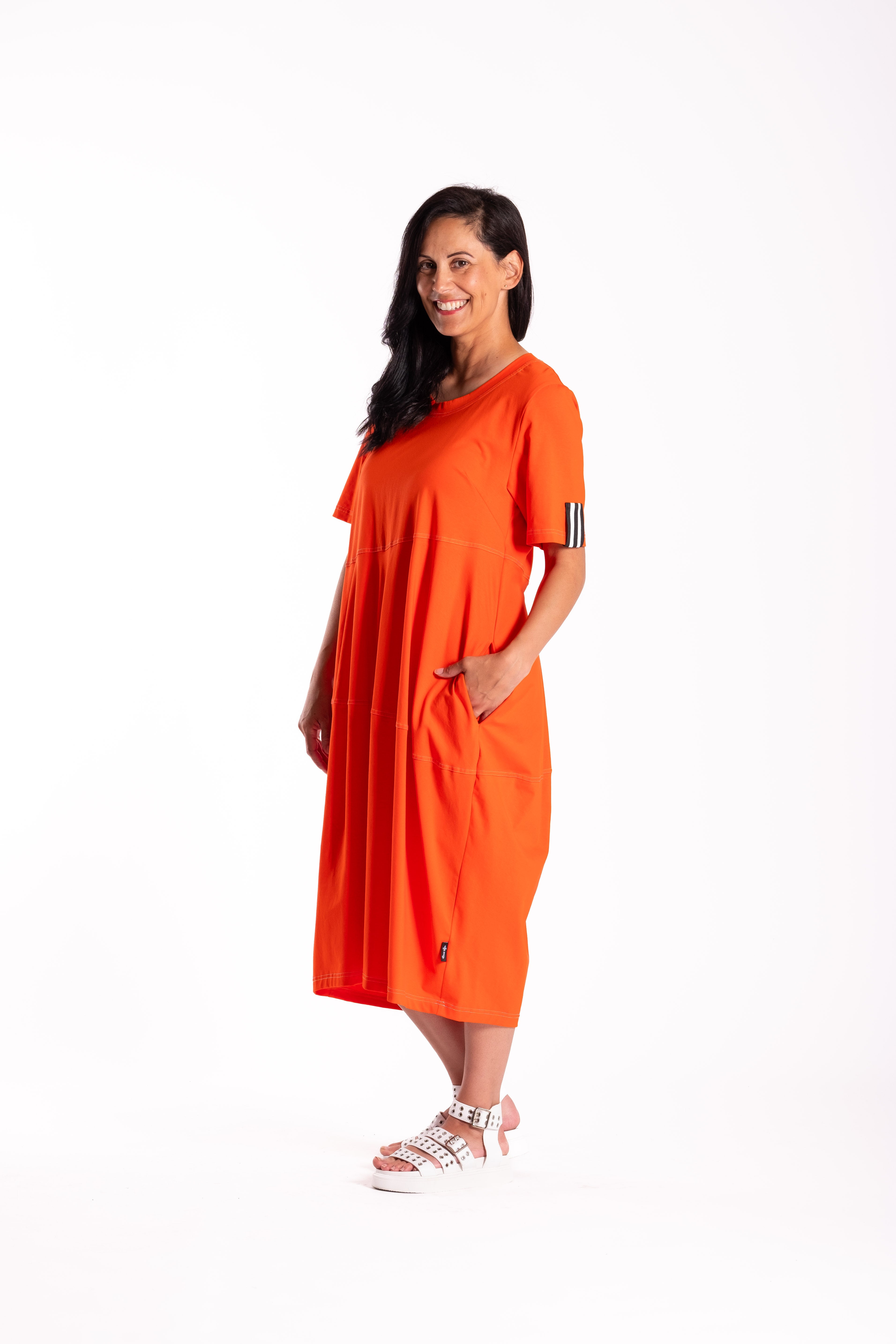 Chelsie Dress Orange