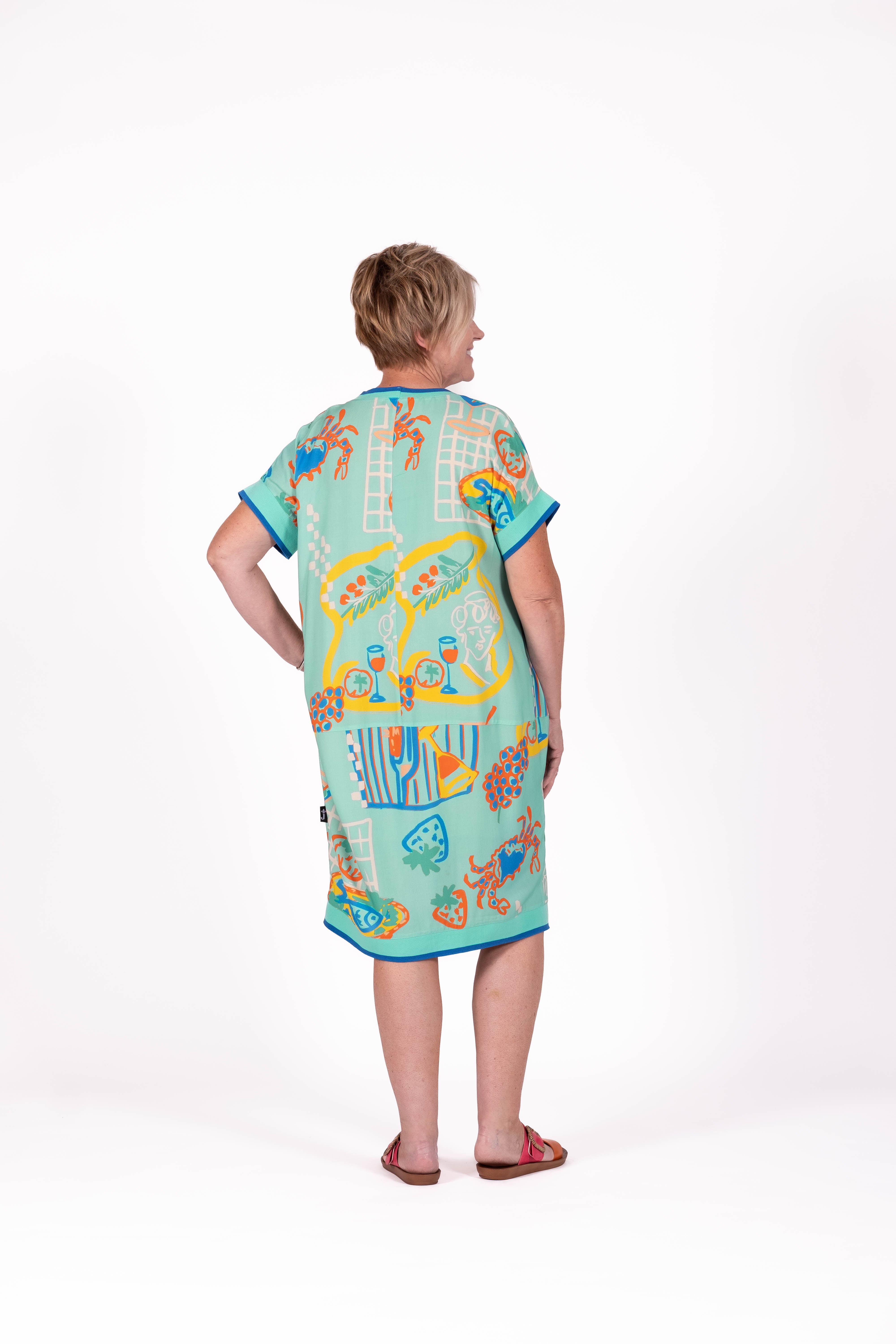 Skylar Dress Tropical Tales