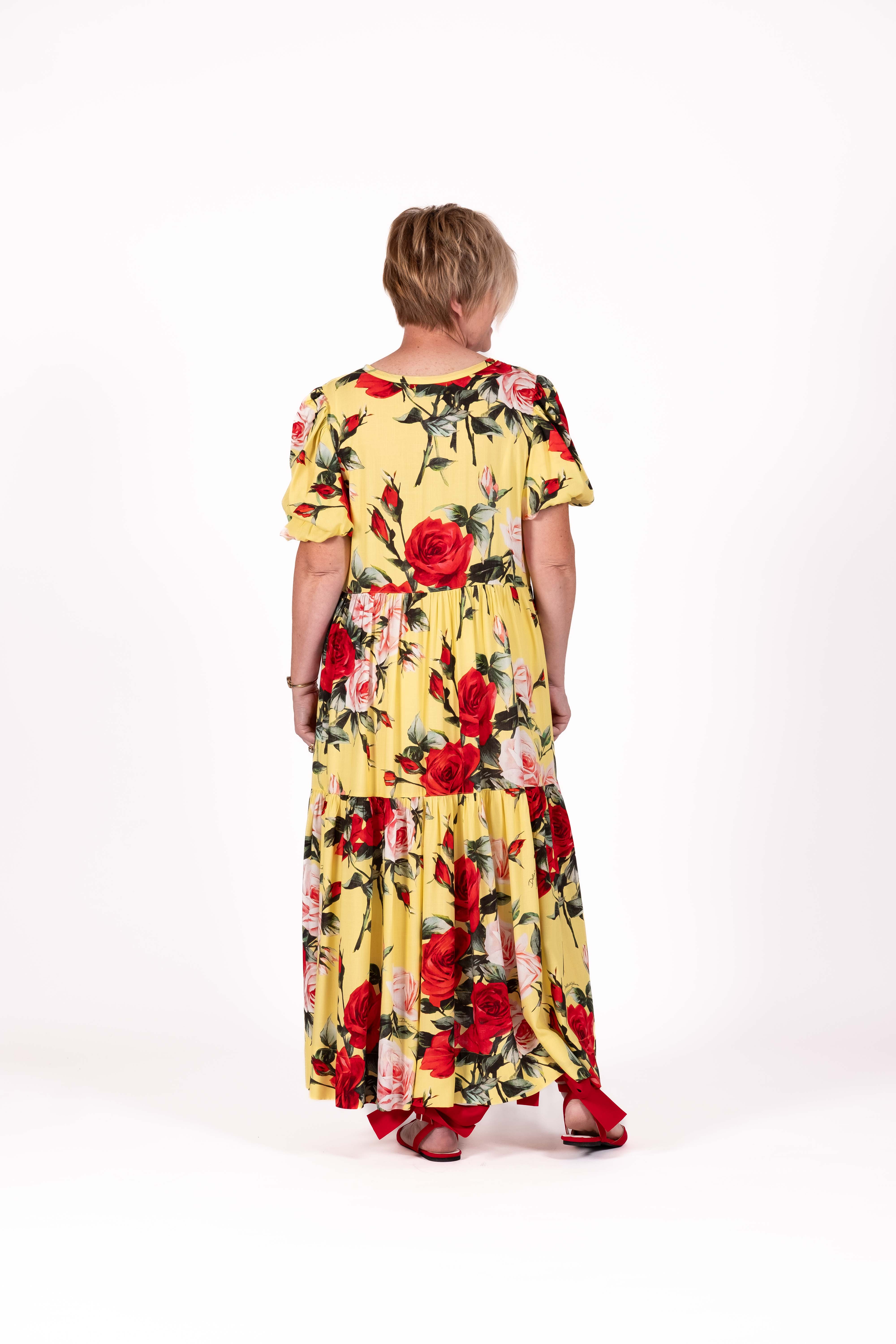Tiered Dress Sunlight Rose