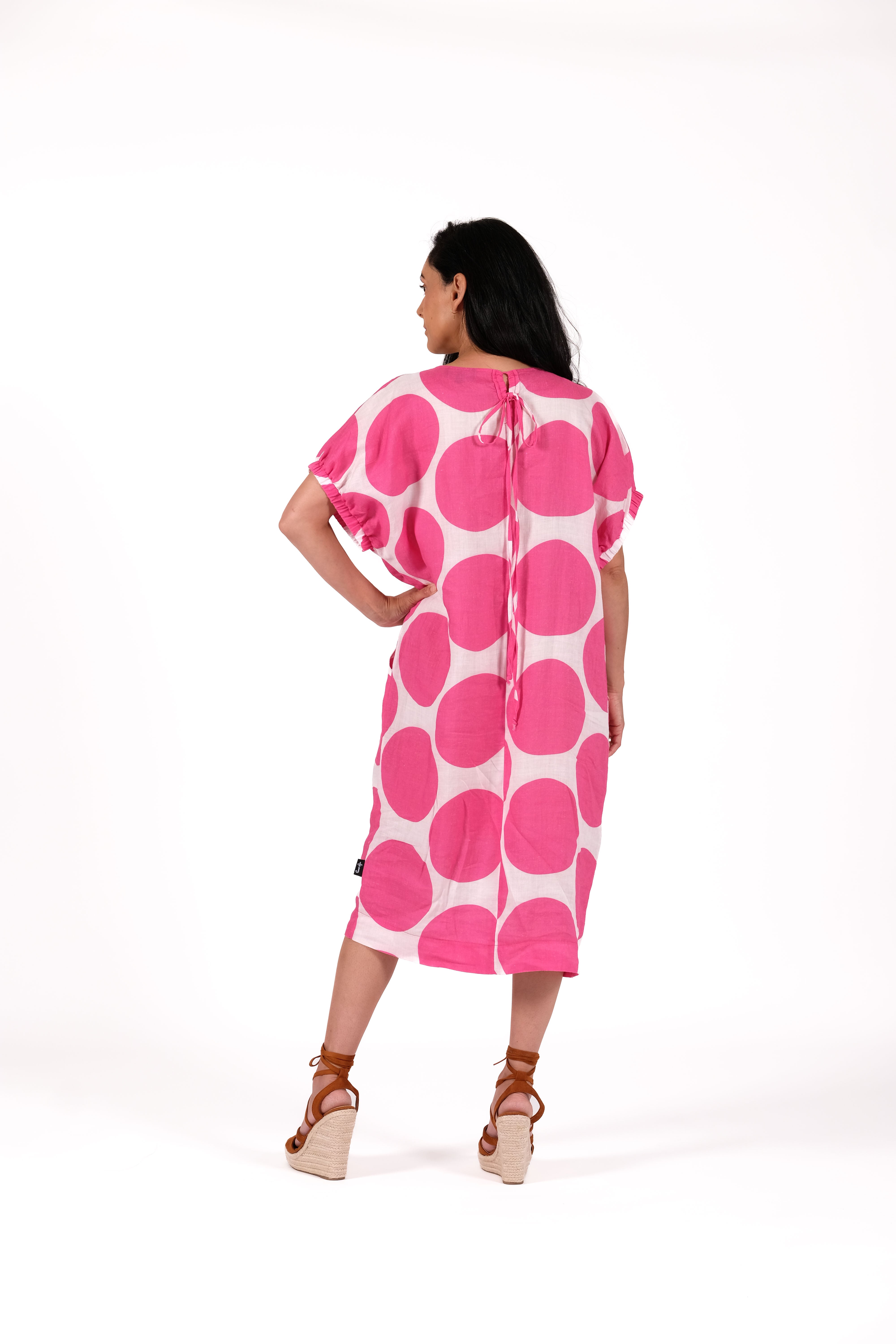 Sofia Dress Pink Spot