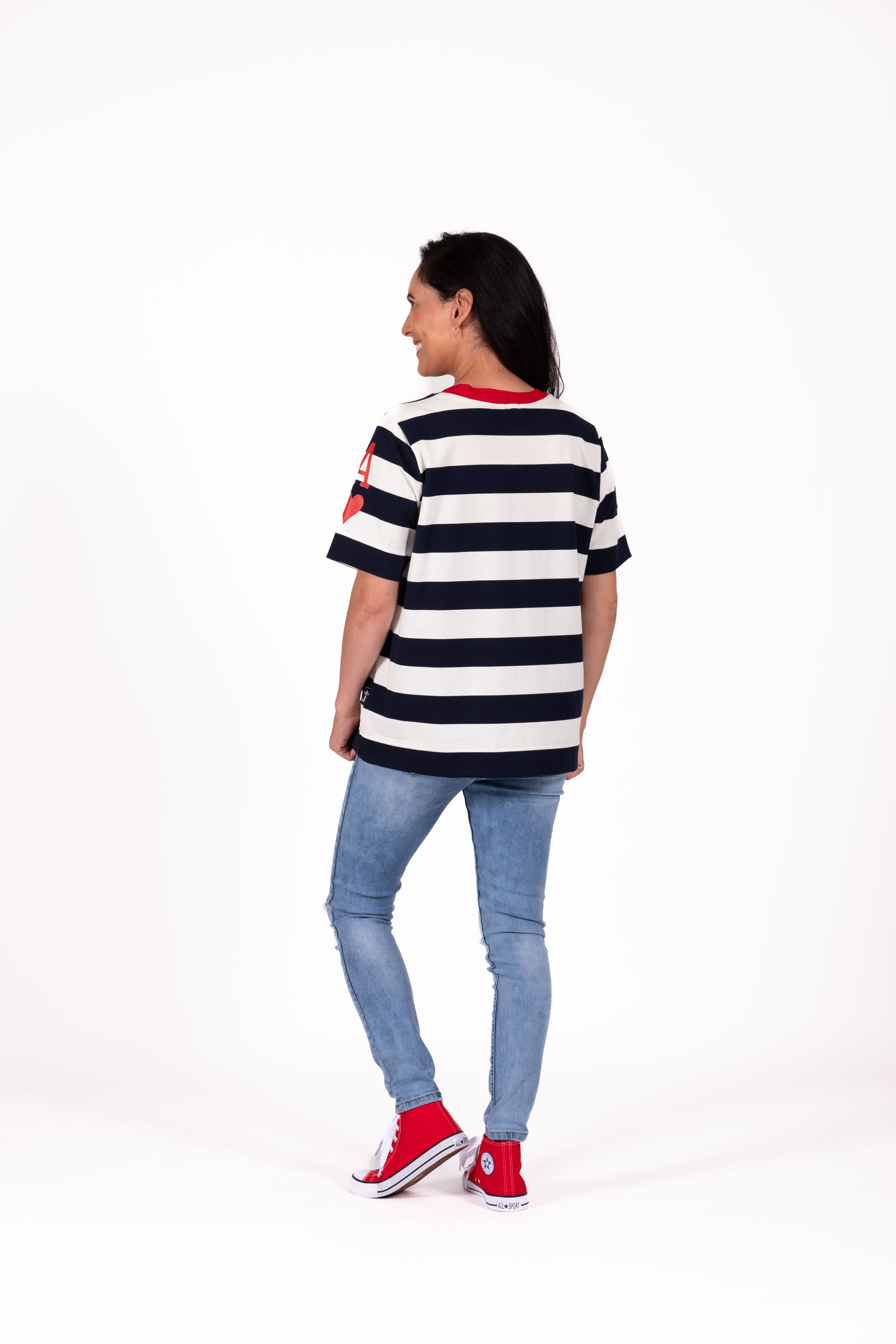 Basic Tee Navy Stripe