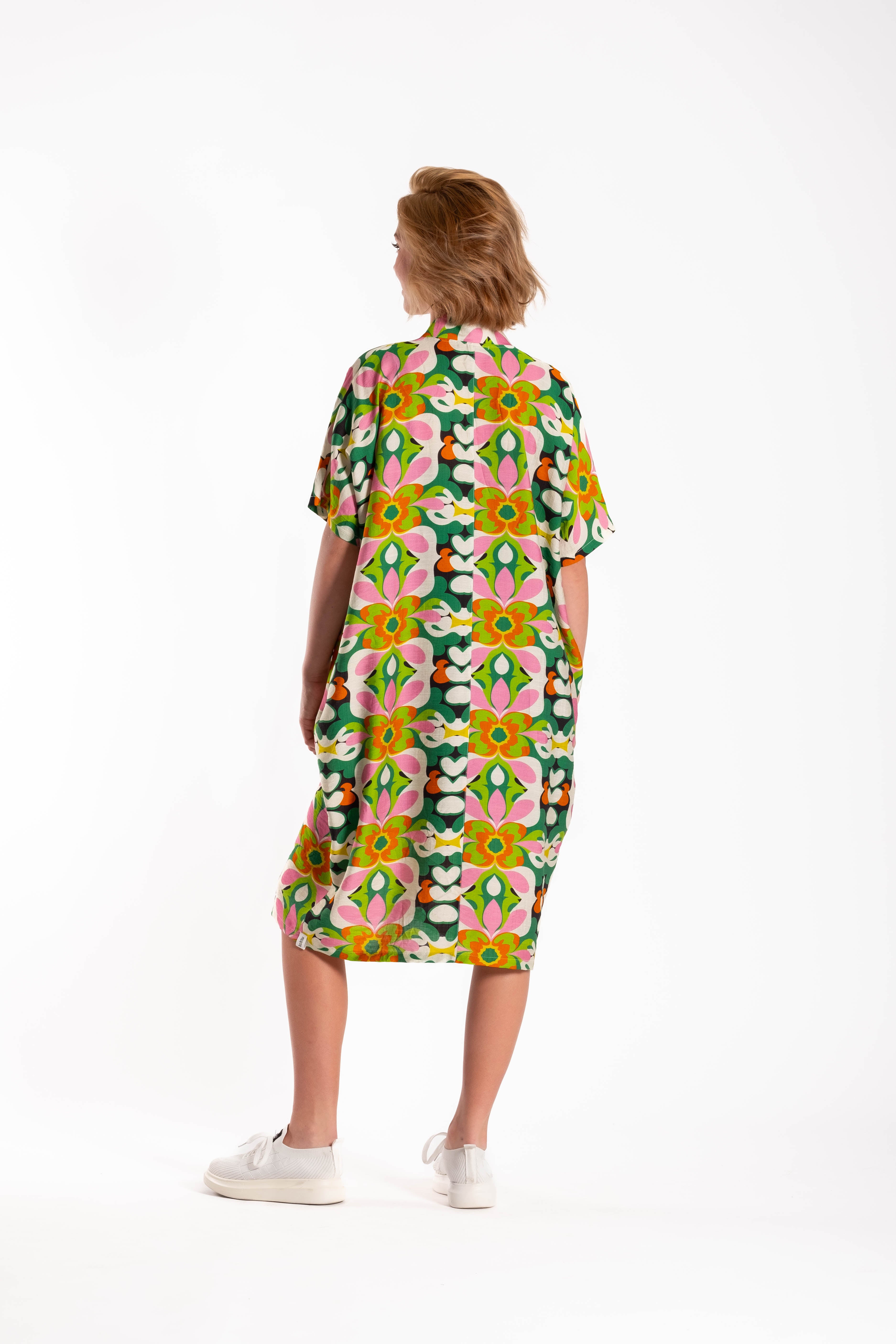 Kotua Dress Green Retro