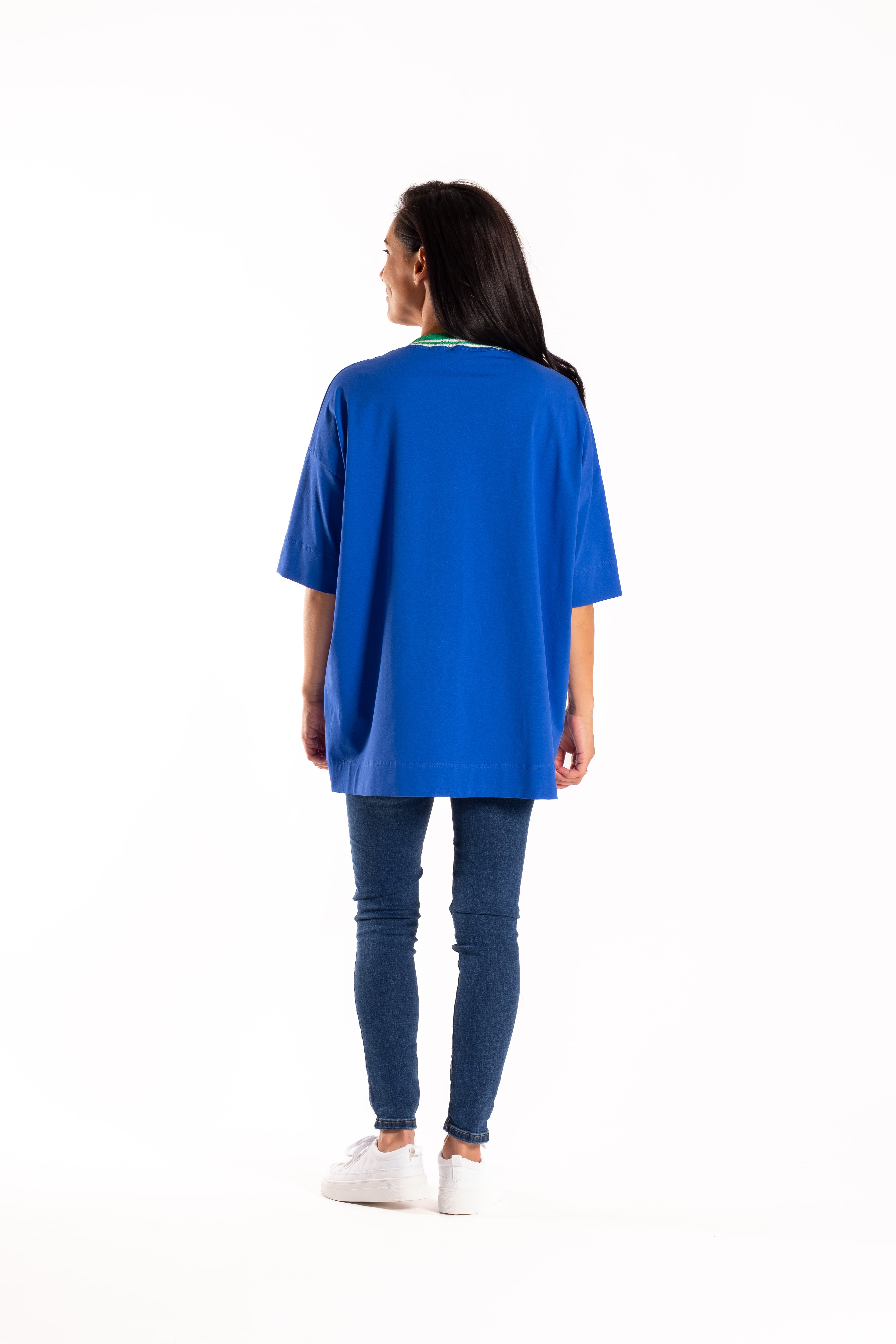 Jellicoe Box Tee Blue Flower Pot