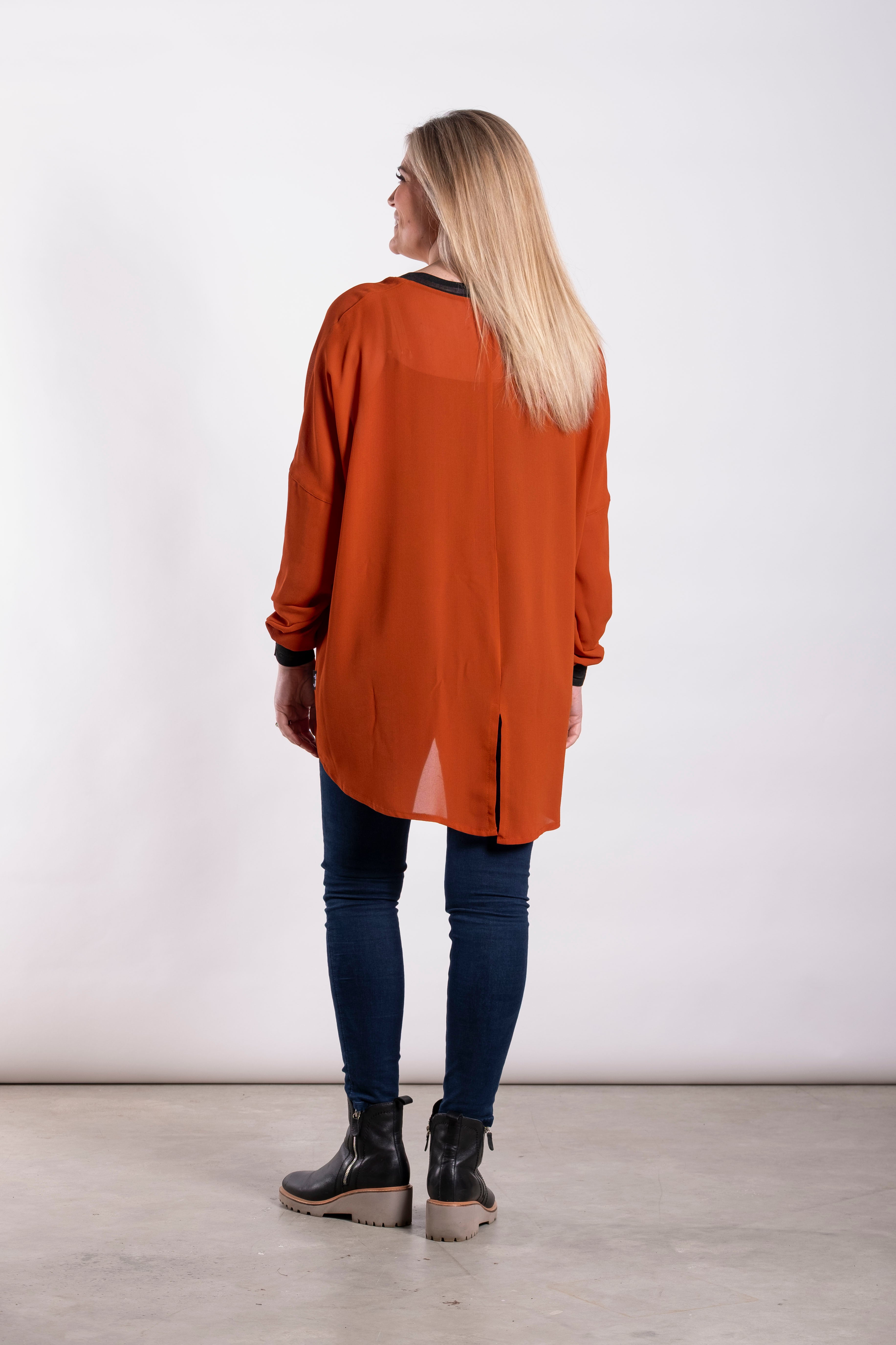 Relaxed Top Burnt Orange