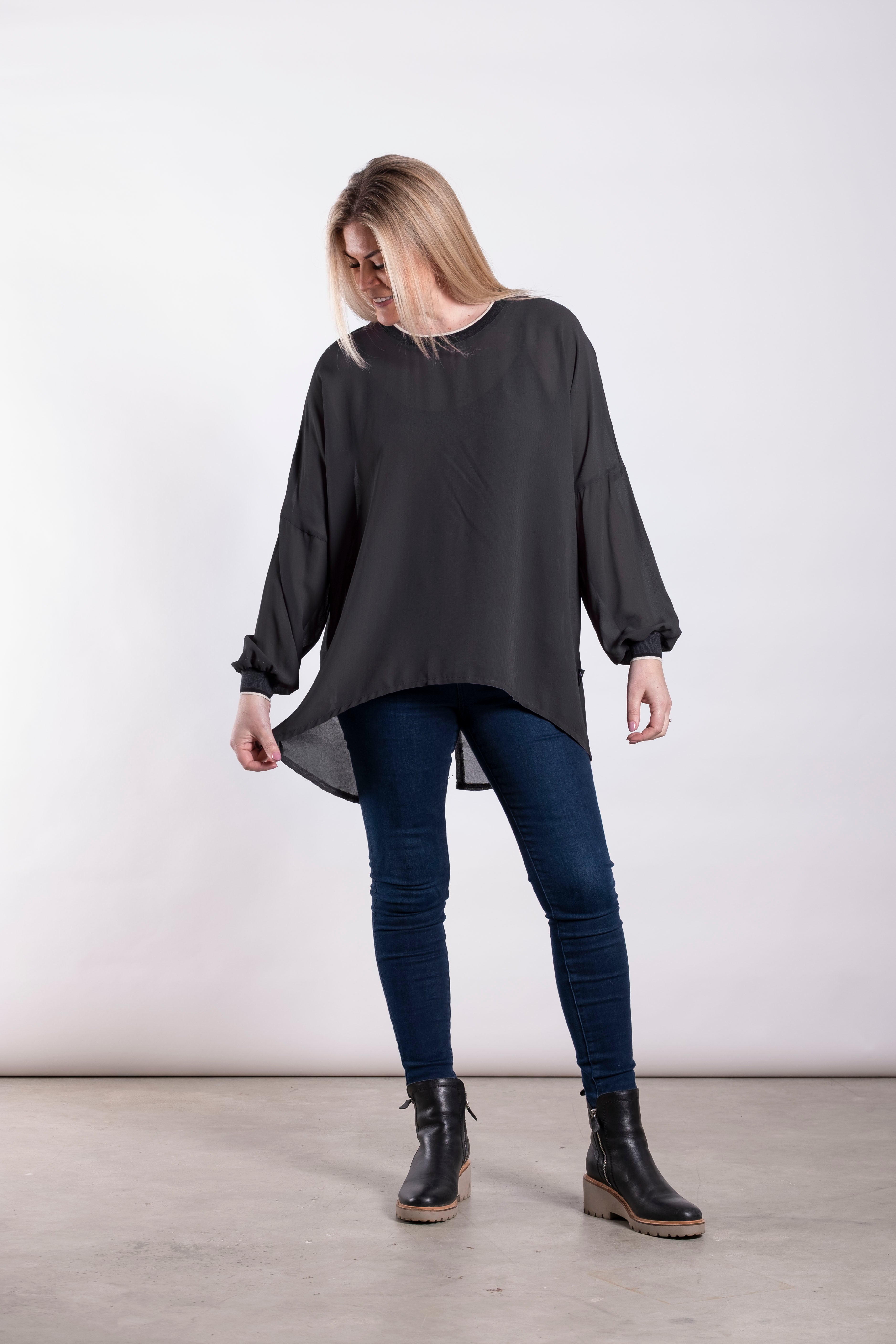 Relaxed Top Ash Grey