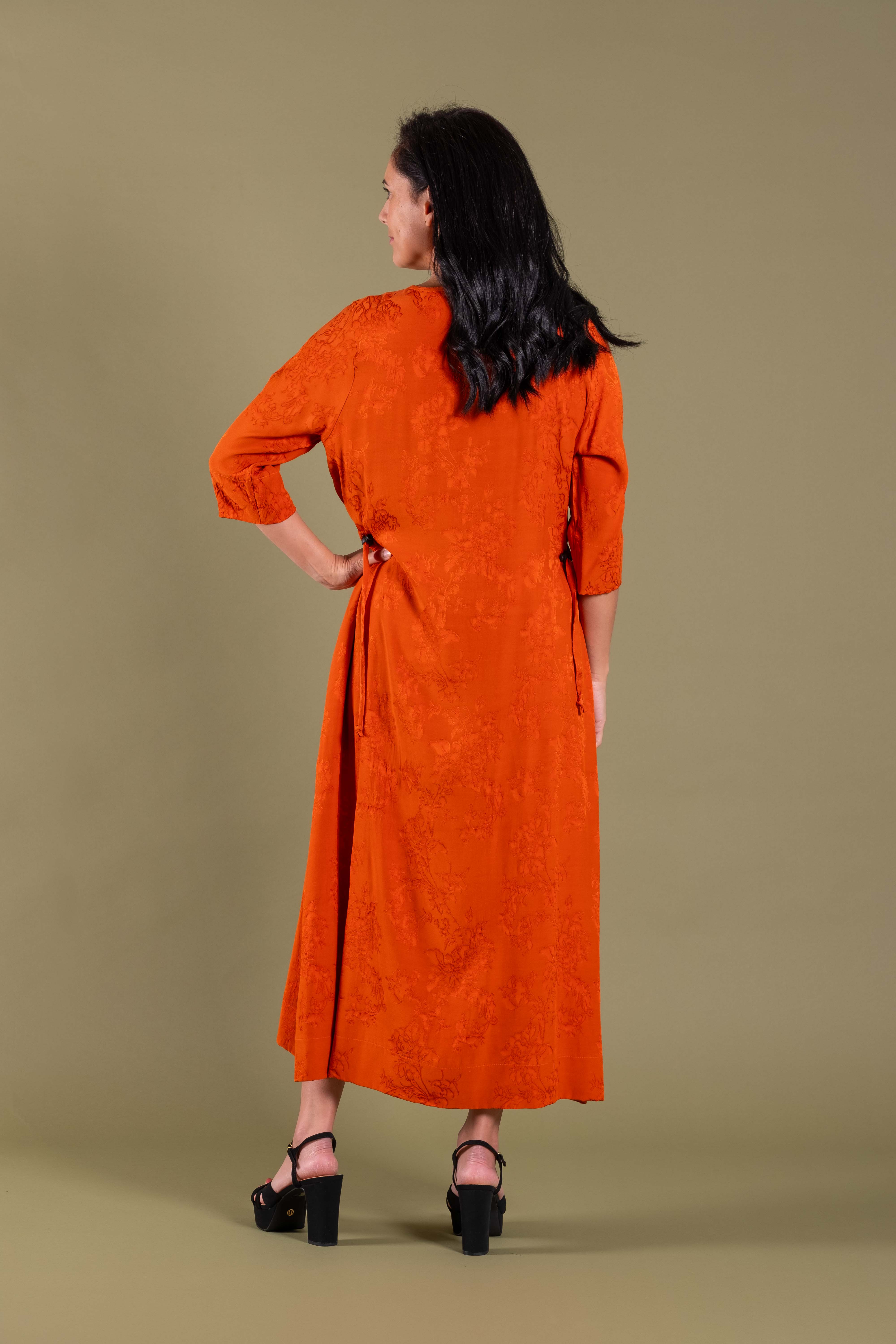 Version Dress Tiger Orange