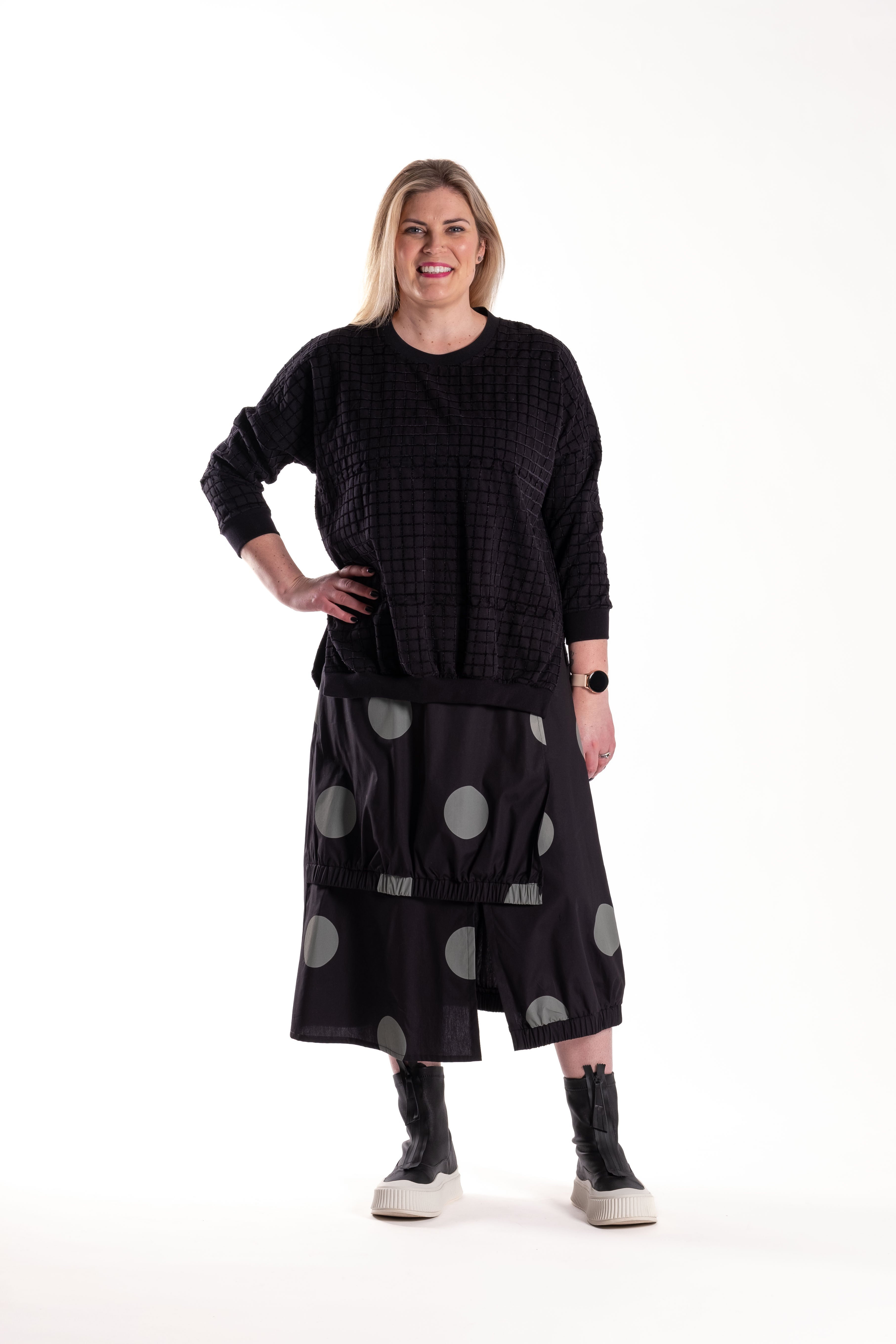 Scripture Skirt Grey Spot