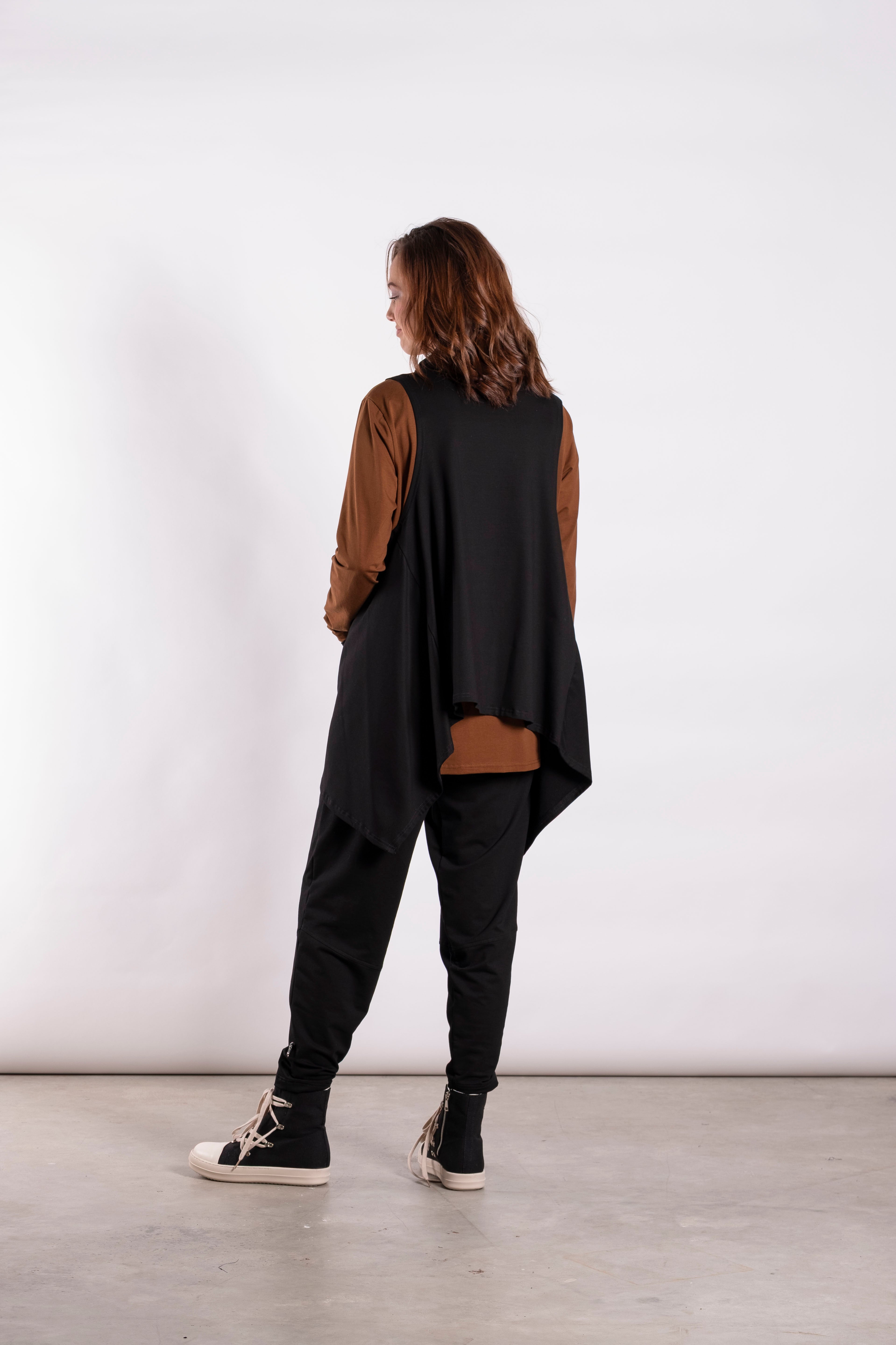 Cowl Vest Noir - Onesize