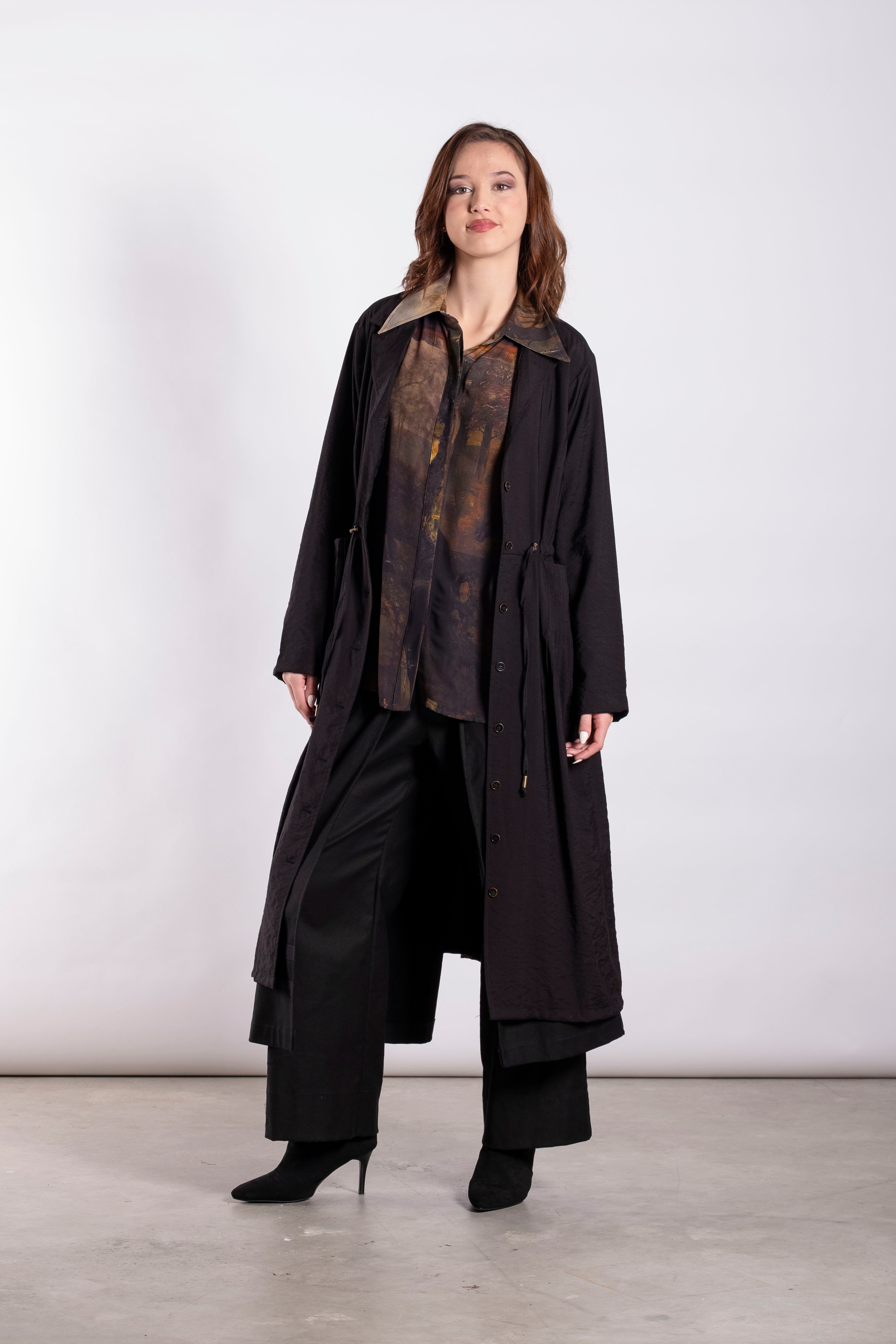 Shadowlines Pleat Jacket Black