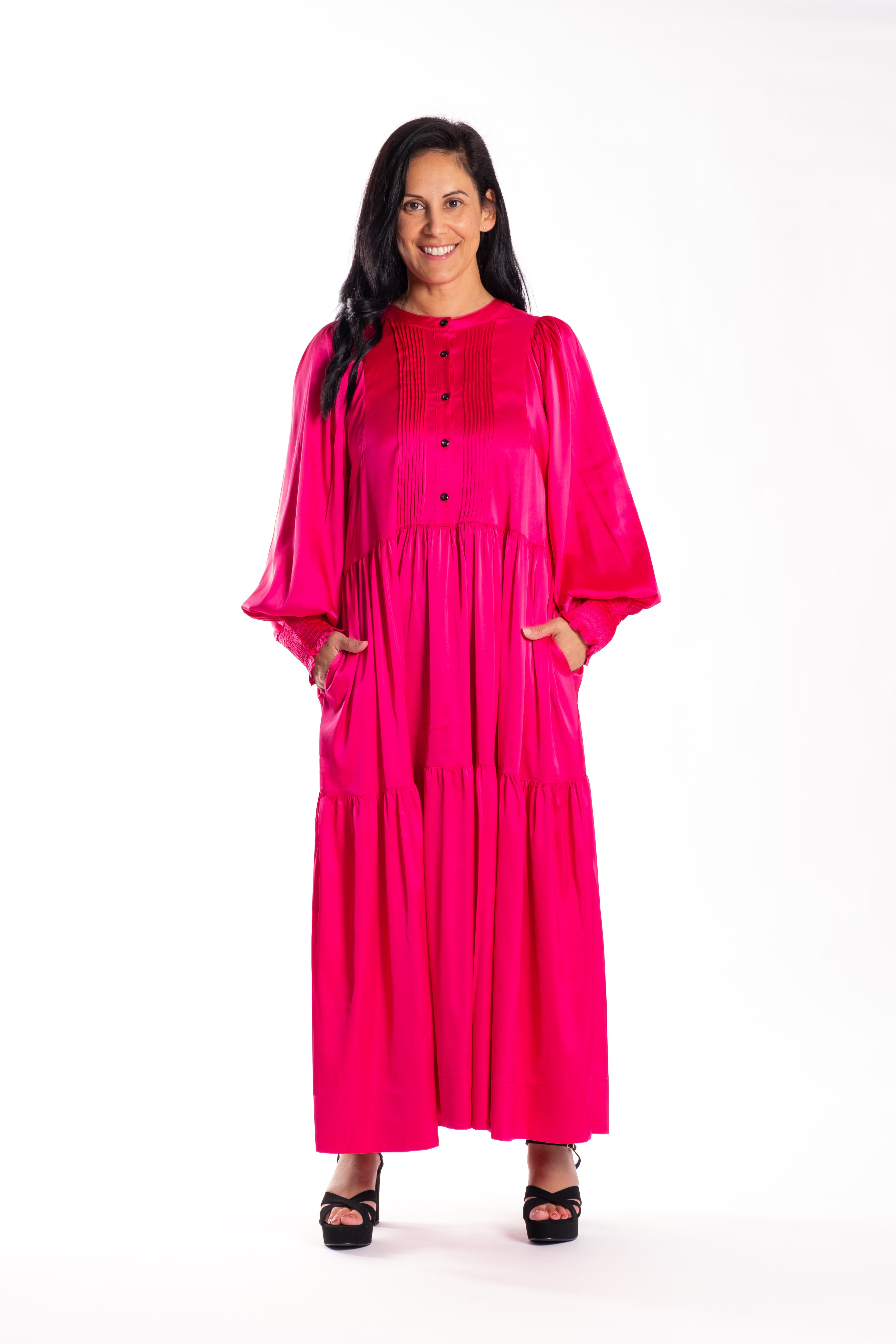 Skye Dress Hot Pink