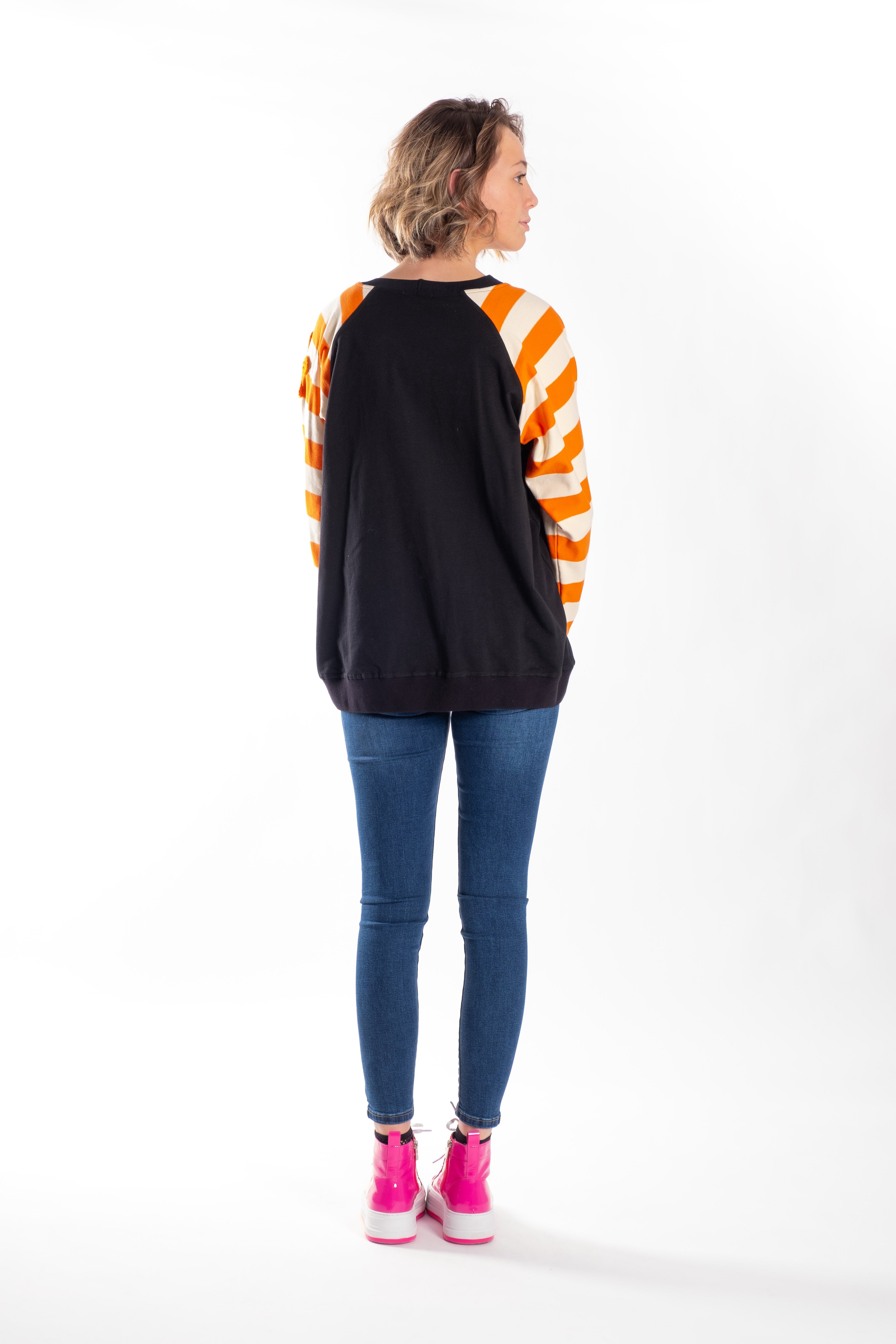 Team Sweater Orange Stripe